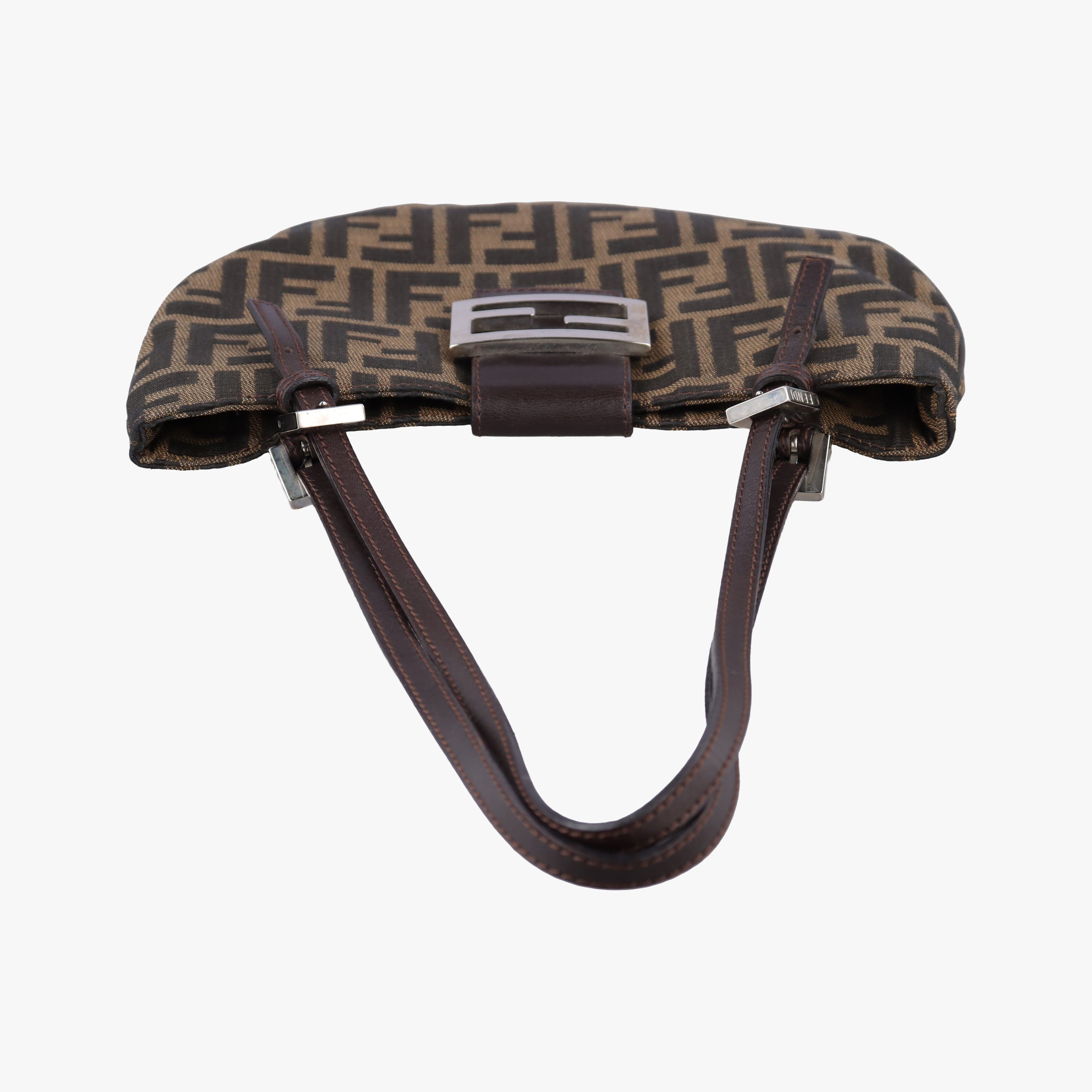 Vintage Fendi croissants Brown canvas× leather 26724 shoulderbag | stylenewstar