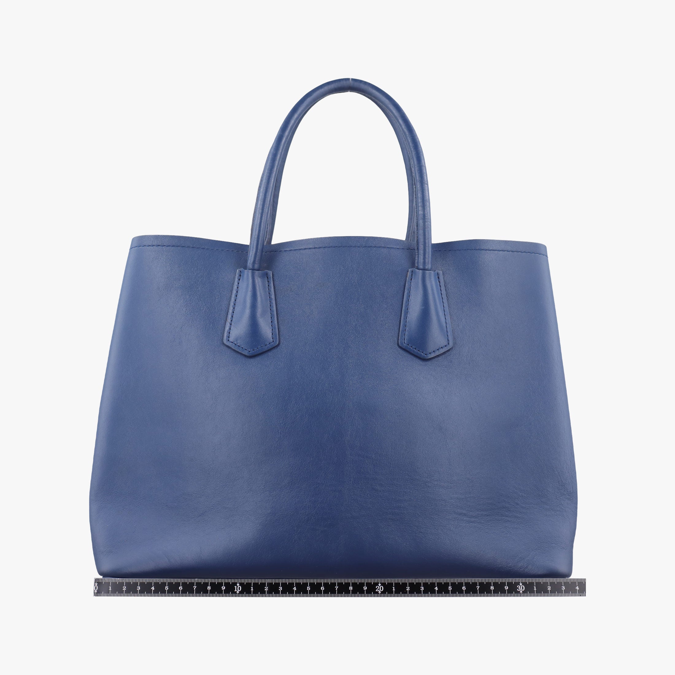 Vintage Prada Double Cuir Blue SAFFIANO Leather B2756T handbag | stylenewstar