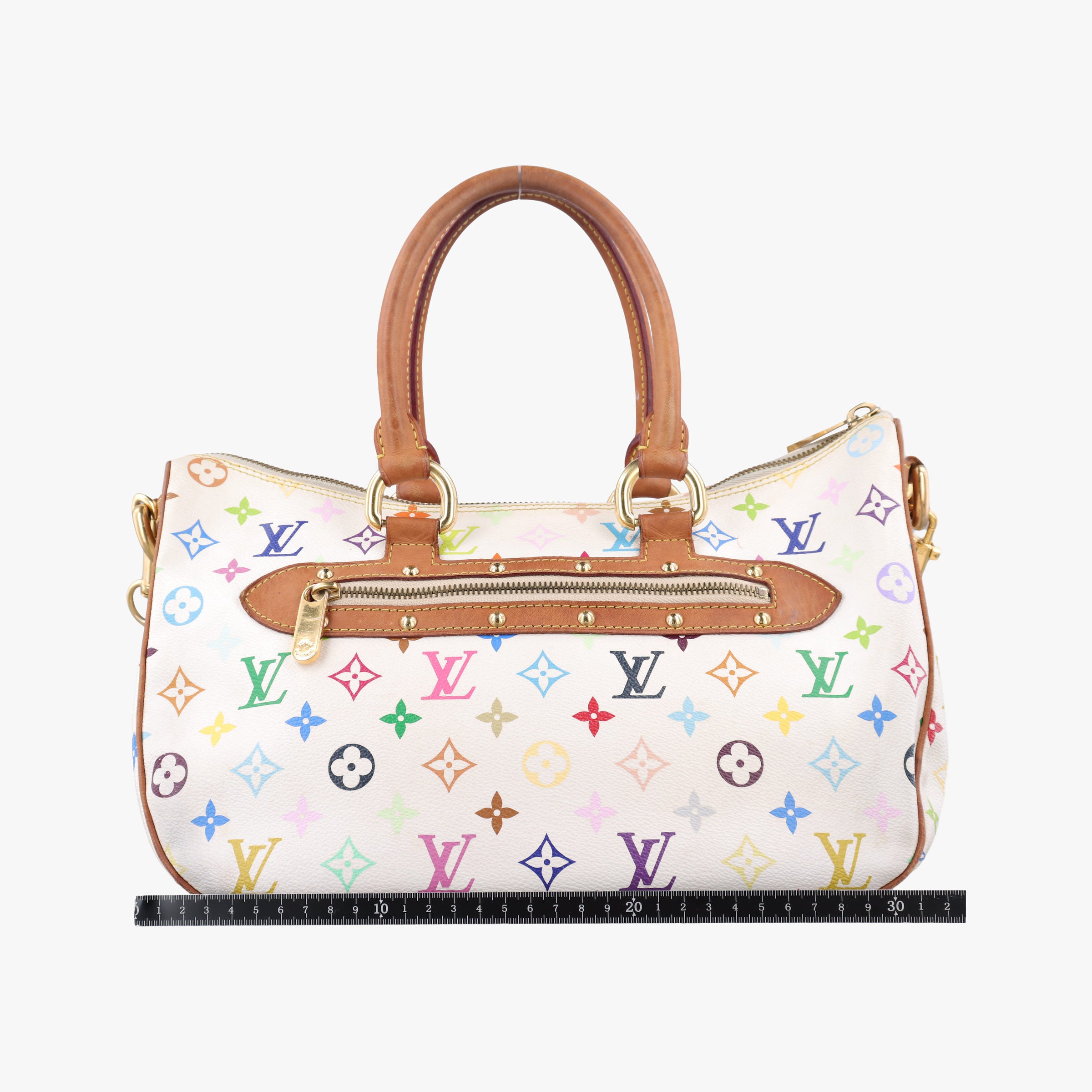 Pre-owned Louis Vuitton RITA white Monogram Multicolor M40125 shoulderbag | stylenewstar