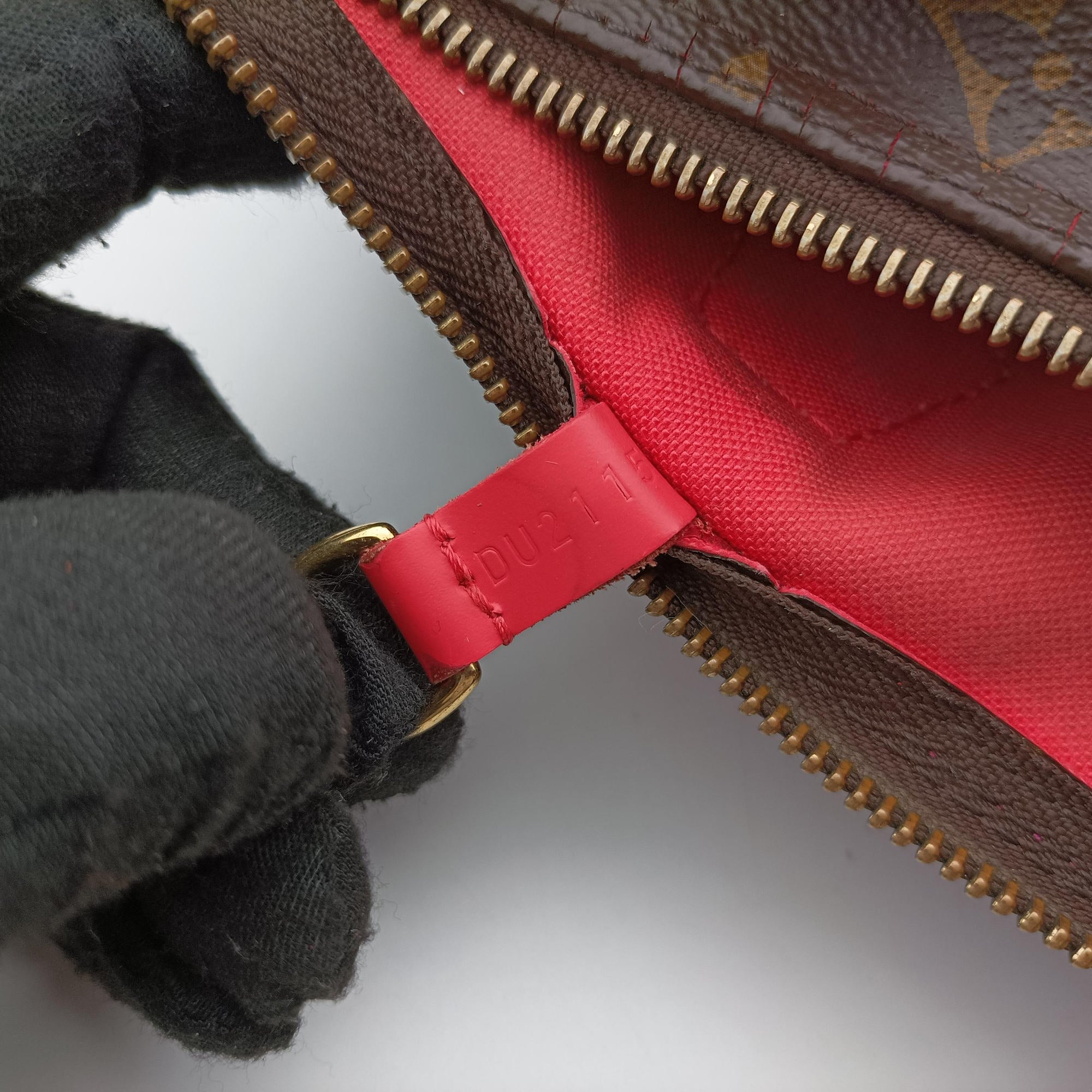 Pre-owned Louis Vuitton SPEEDY30 brown×Flamingo Monogram Totem M41665 handbag | stylenewstar