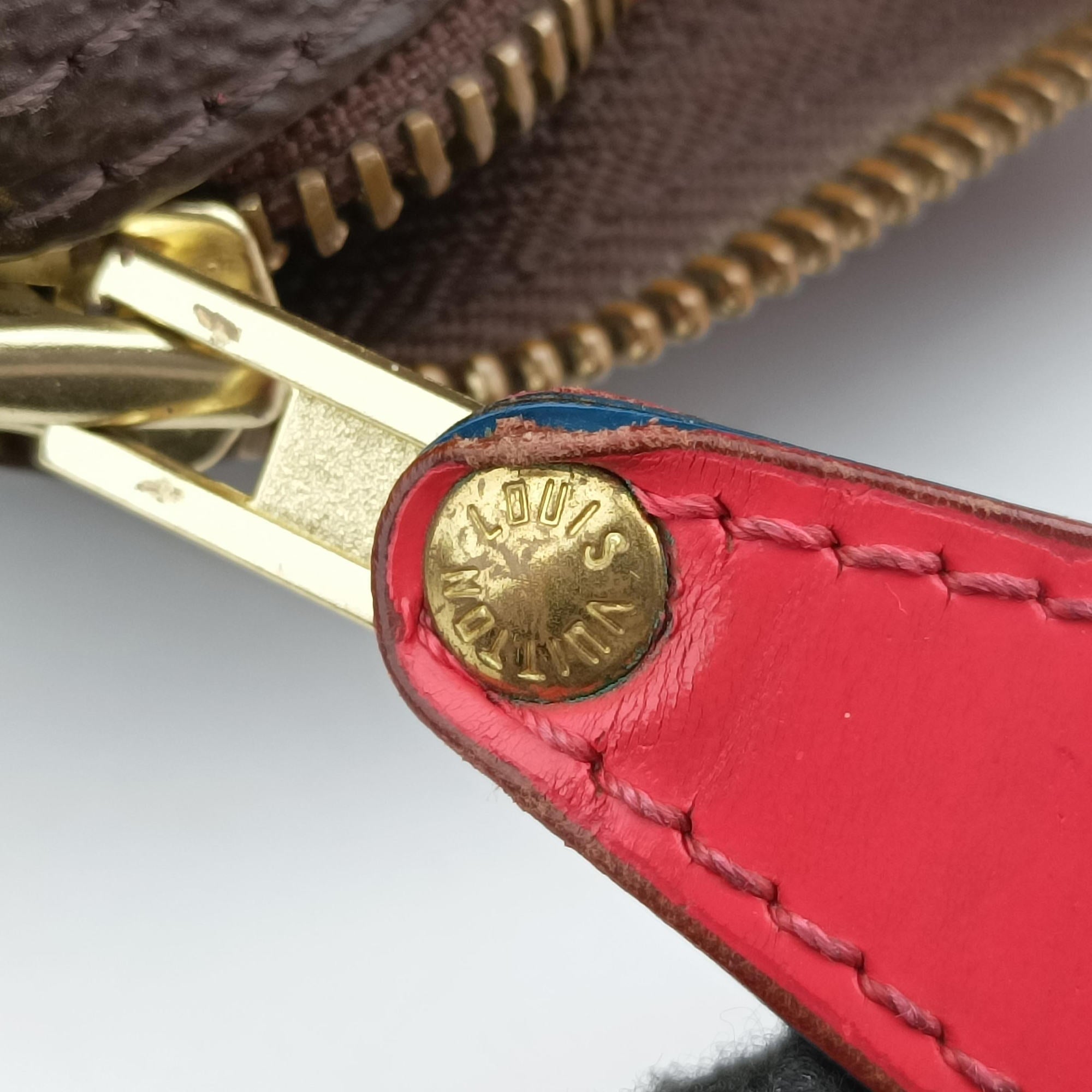 Pre-owned Louis Vuitton SPEEDY30 brown×Flamingo Monogram Totem M41665 handbag | stylenewstar