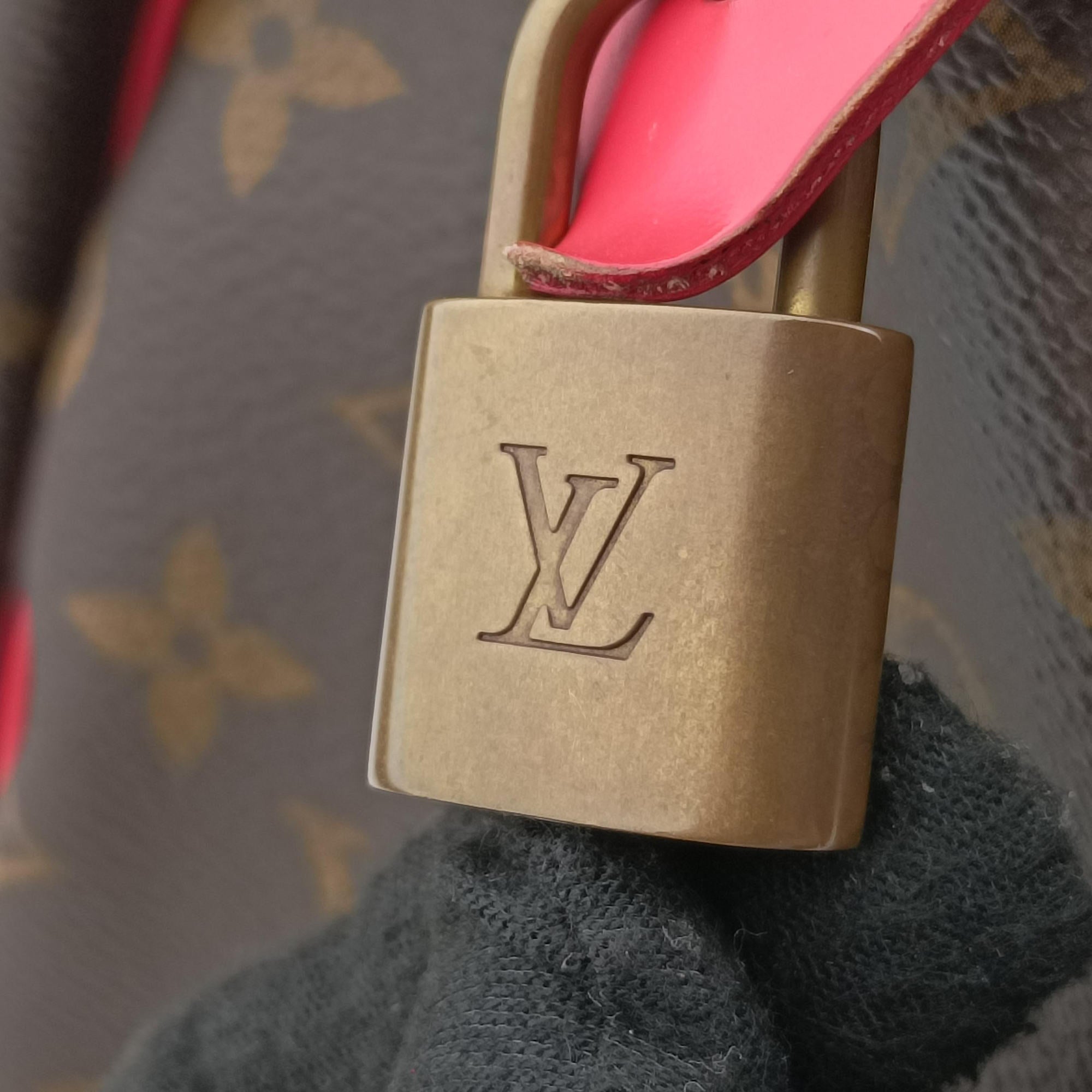 Pre-owned Louis Vuitton SPEEDY30 brown×Flamingo Monogram Totem M41665 handbag | stylenewstar
