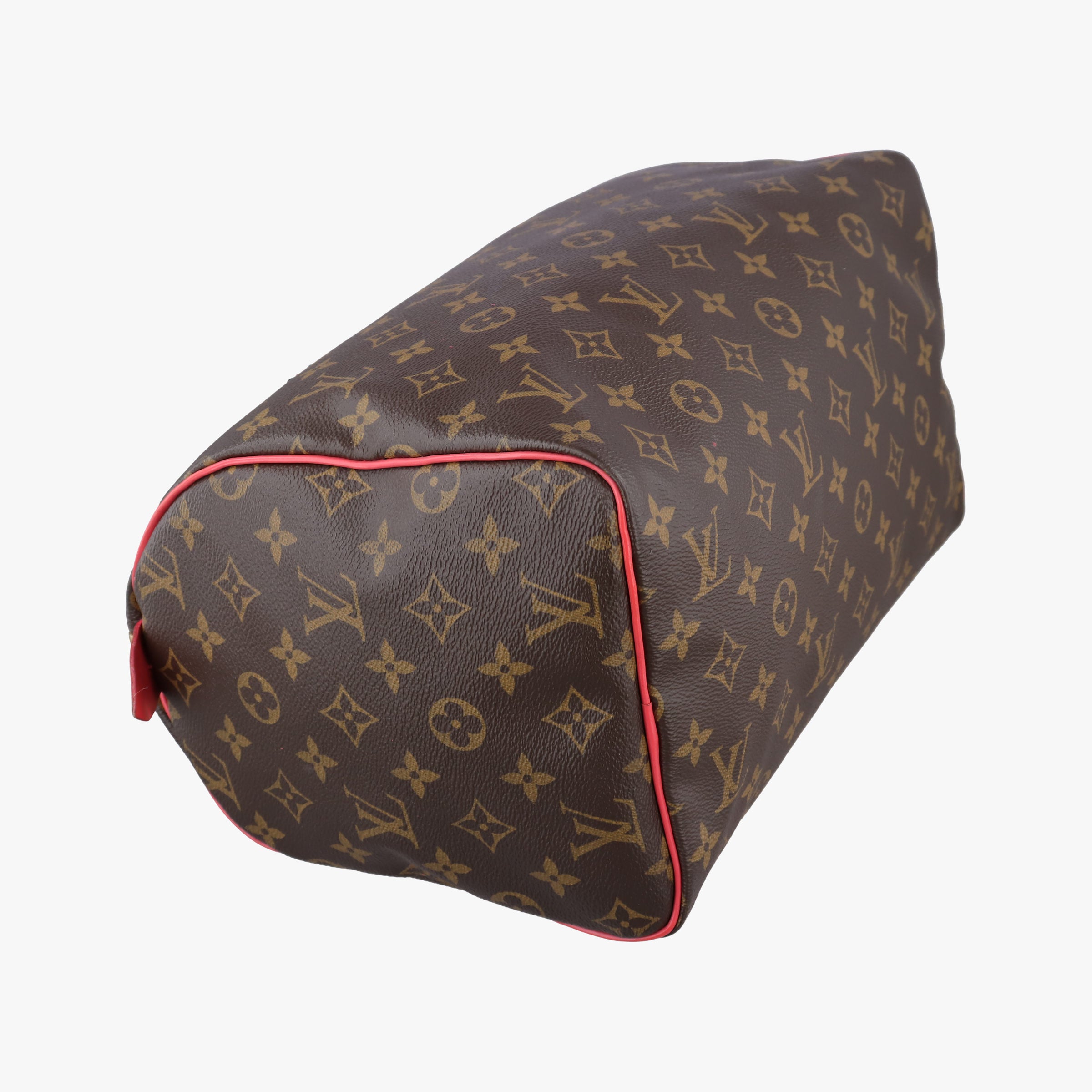 Pre-owned Louis Vuitton SPEEDY30 brown×Flamingo Monogram Totem M41665 handbag | stylenewstar