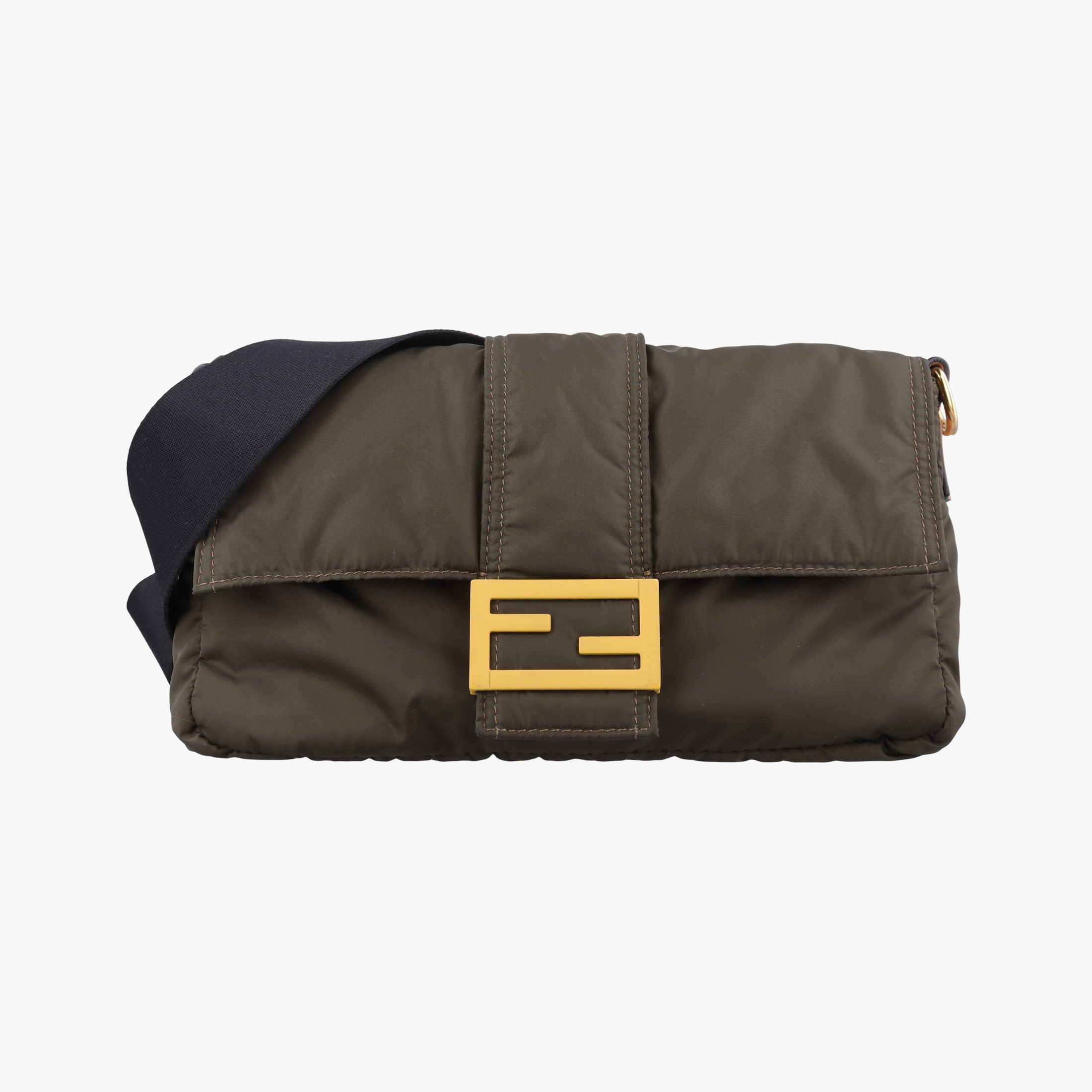 Pre-owned Fendi Baguette Green nylon 7VA472 bum bag/waist bag | stylenewstar