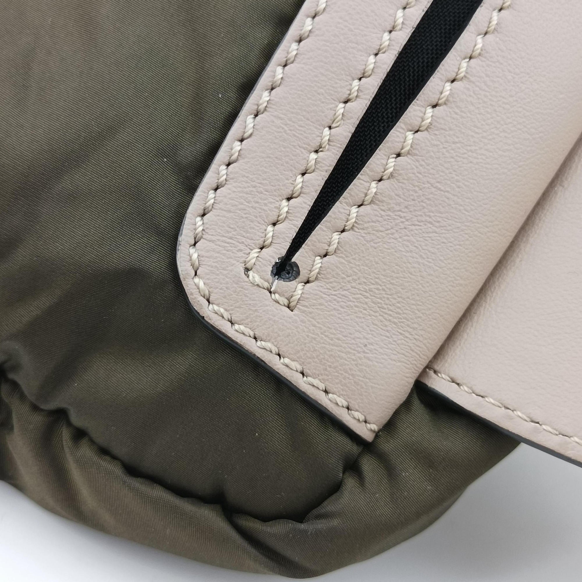 Pre-owned Fendi Baguette Green nylon 7VA472 bum bag/waist bag | stylenewstar