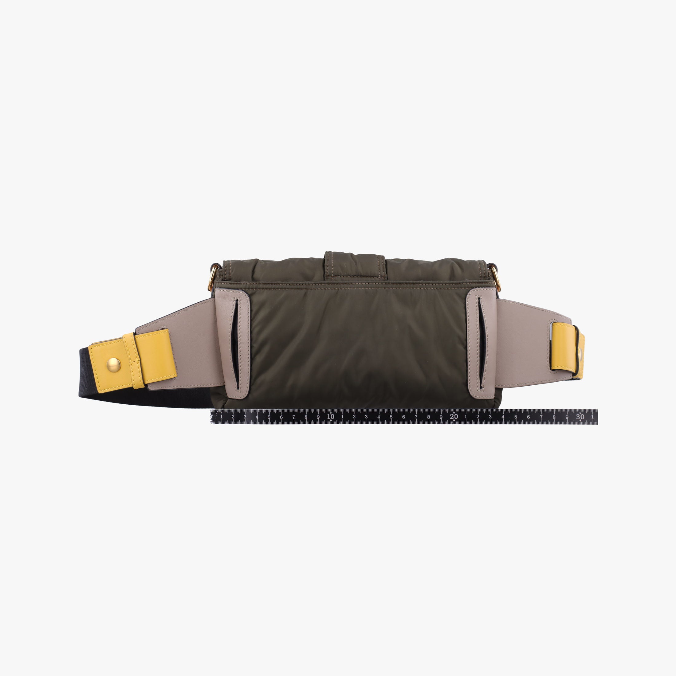 Pre-owned Fendi Baguette Green nylon 7VA472 bum bag/waist bag | stylenewstar