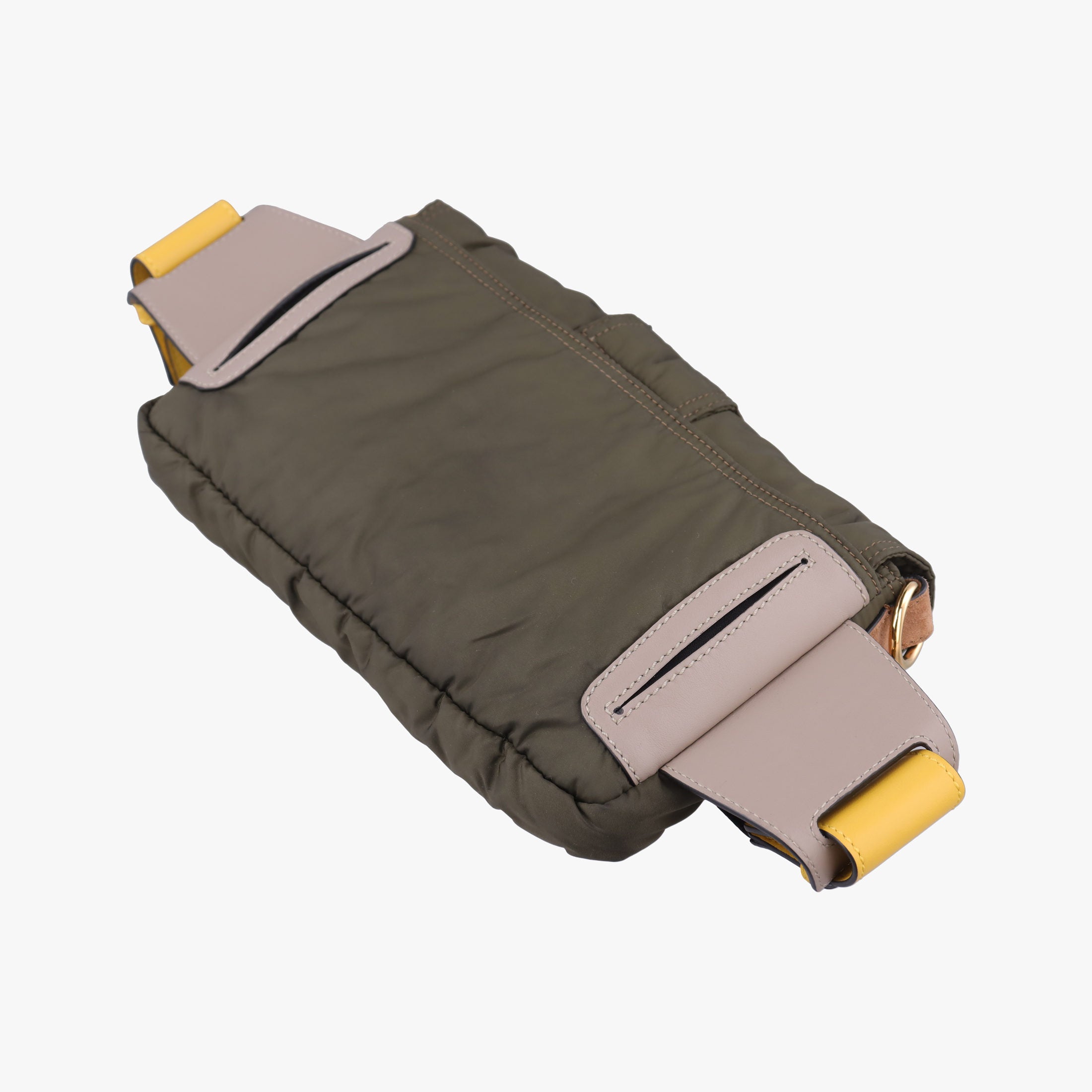 Pre-owned Fendi Baguette Green nylon 7VA472 bum bag/waist bag | stylenewstar