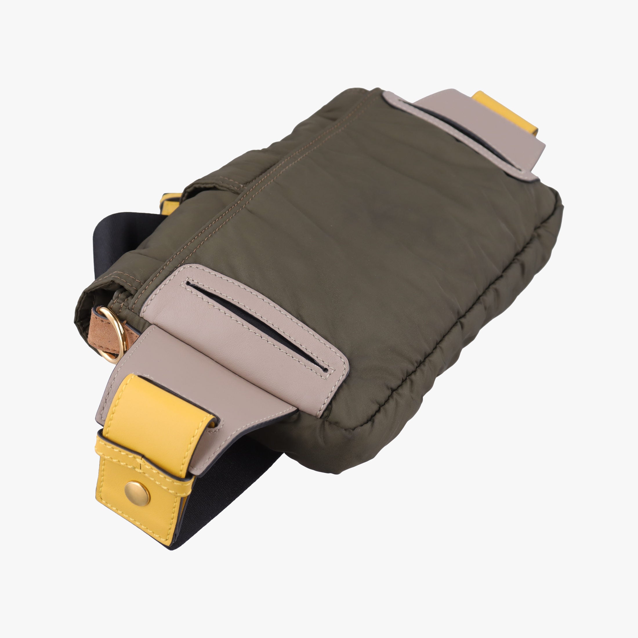 Pre-owned Fendi Baguette Green nylon 7VA472 bum bag/waist bag | stylenewstar