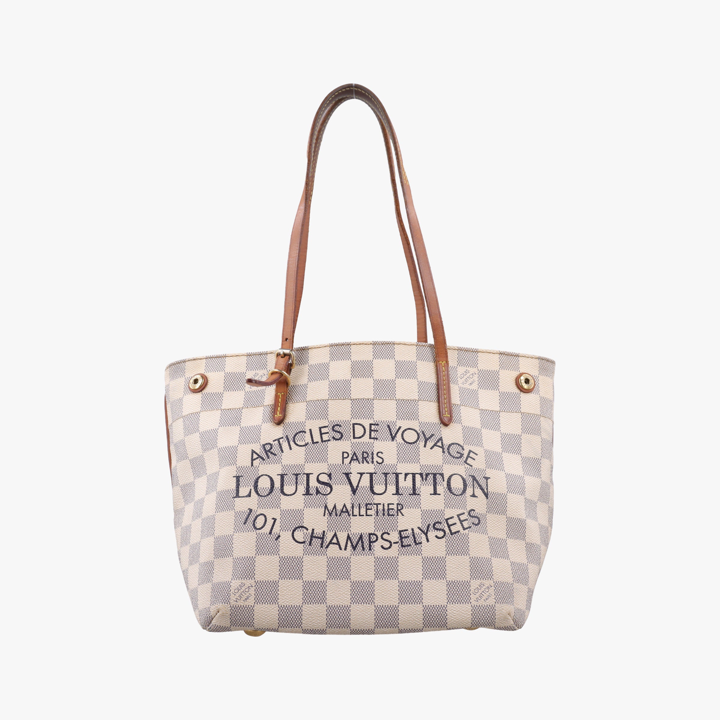 Pre-owned Louis Vuitton Cabas PM Azur Damier Canvas N41376 shoulderbag | stylenewstar