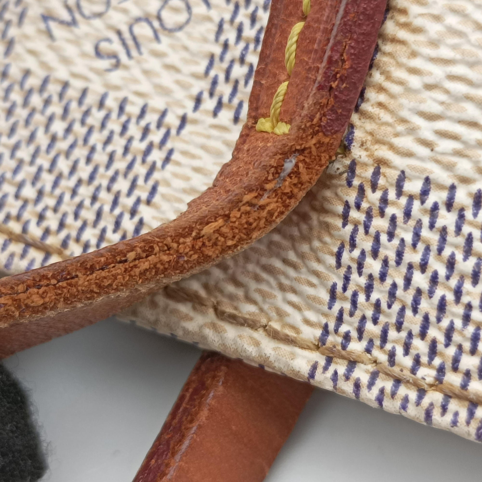 Pre-owned Louis Vuitton Cabas PM Azur Damier Canvas N41376 shoulderbag | stylenewstar