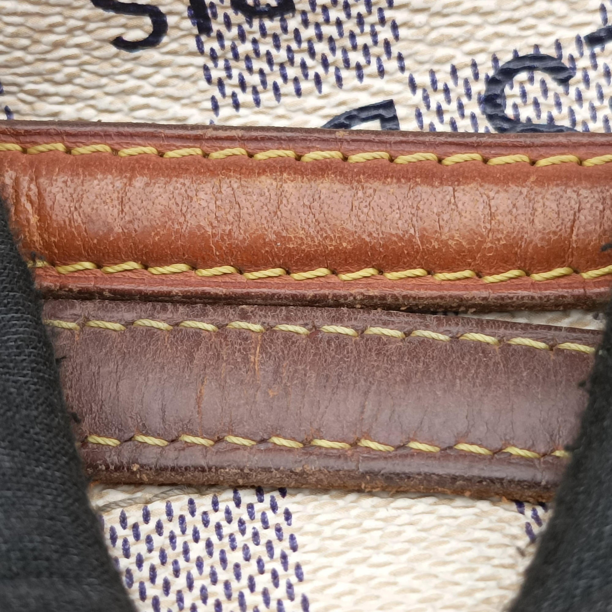 Pre-owned Louis Vuitton Cabas PM Azur Damier Canvas N41376 shoulderbag | stylenewstar