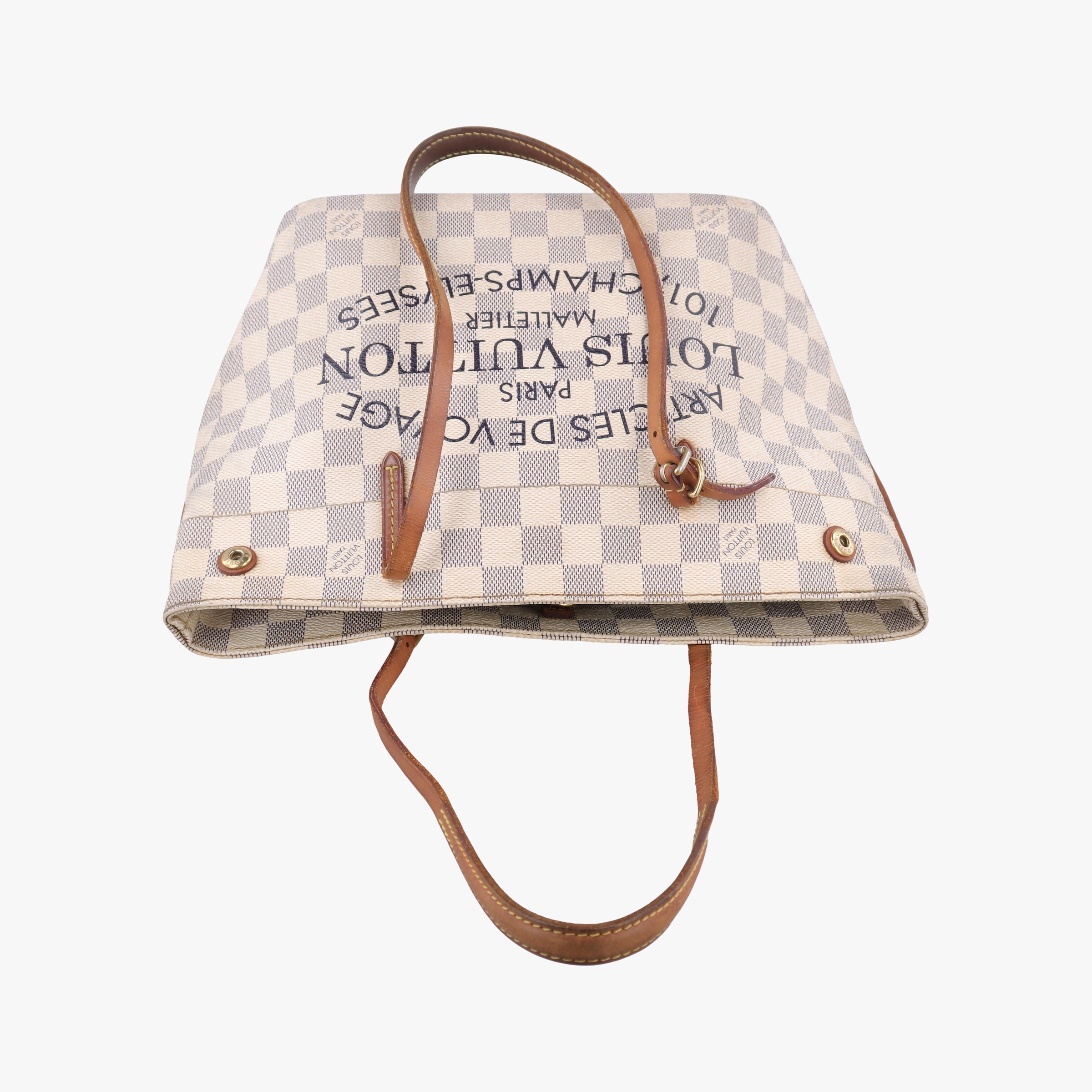 Pre-owned Louis Vuitton Cabas PM Azur Damier Canvas N41376 shoulderbag | stylenewstar