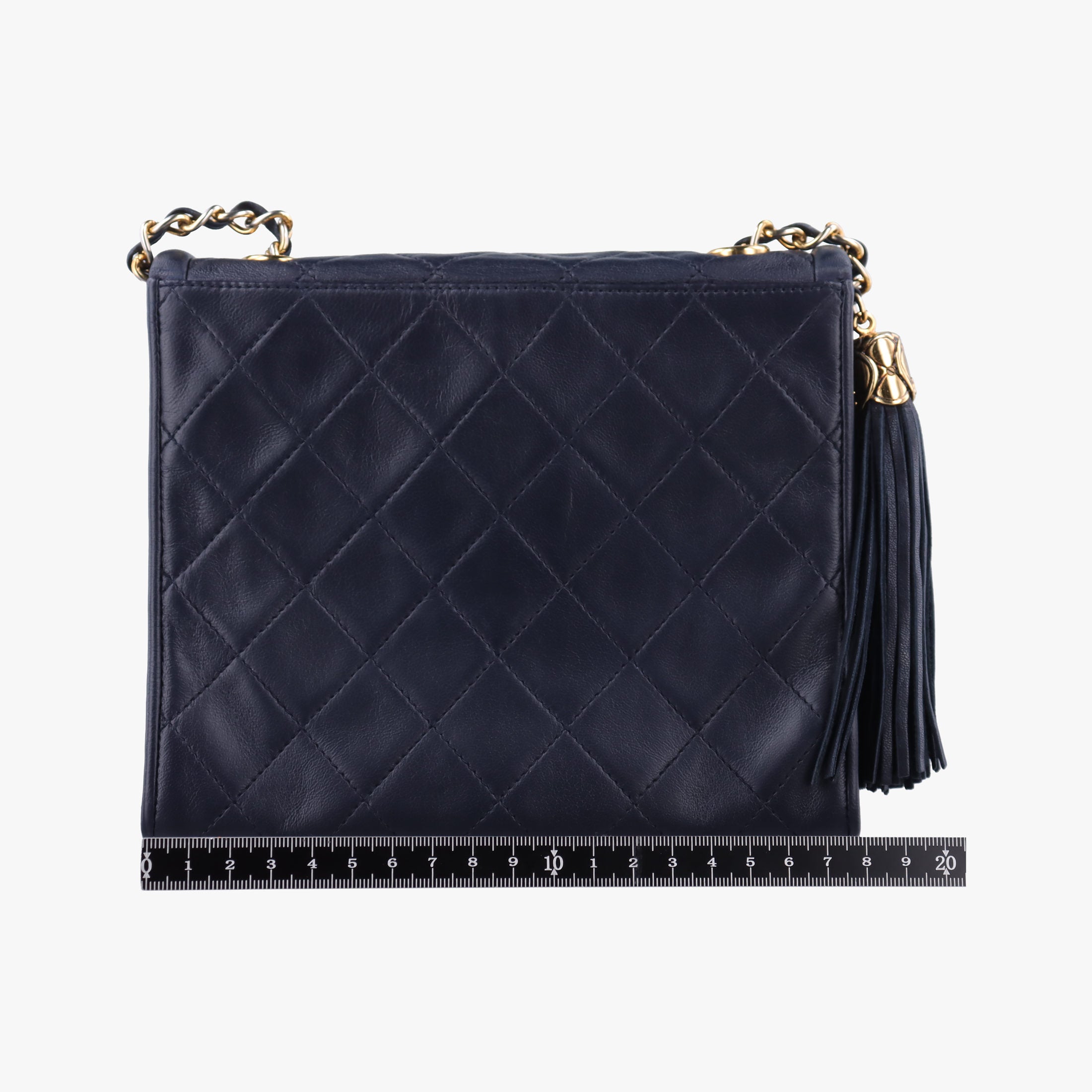 Pre-owned Chanel Matelasse Navy Lambskin  shoulderbag | stylenewstar