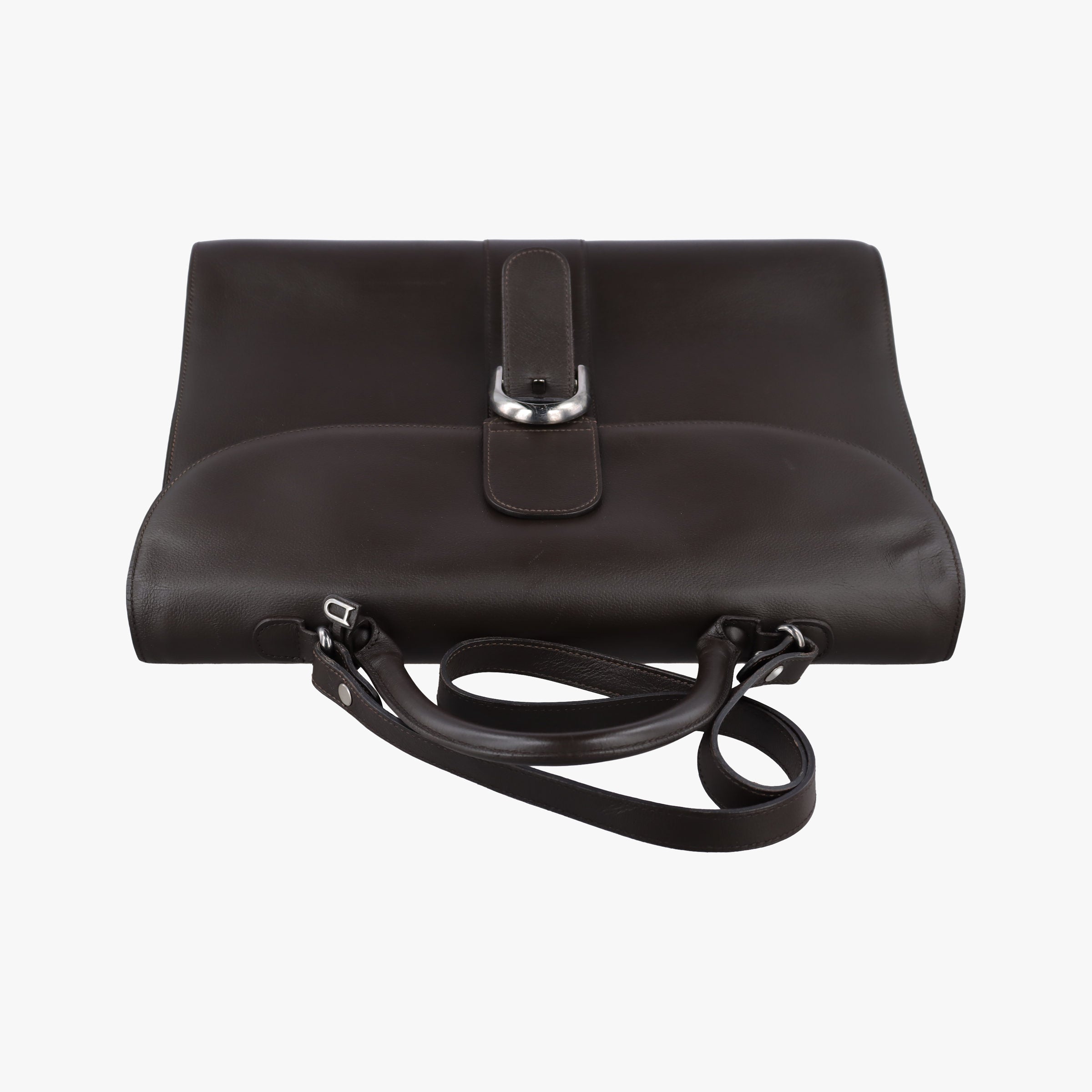 Pre-owned Delvaux Brillon Brown leather  shoulderbag | stylenewstar