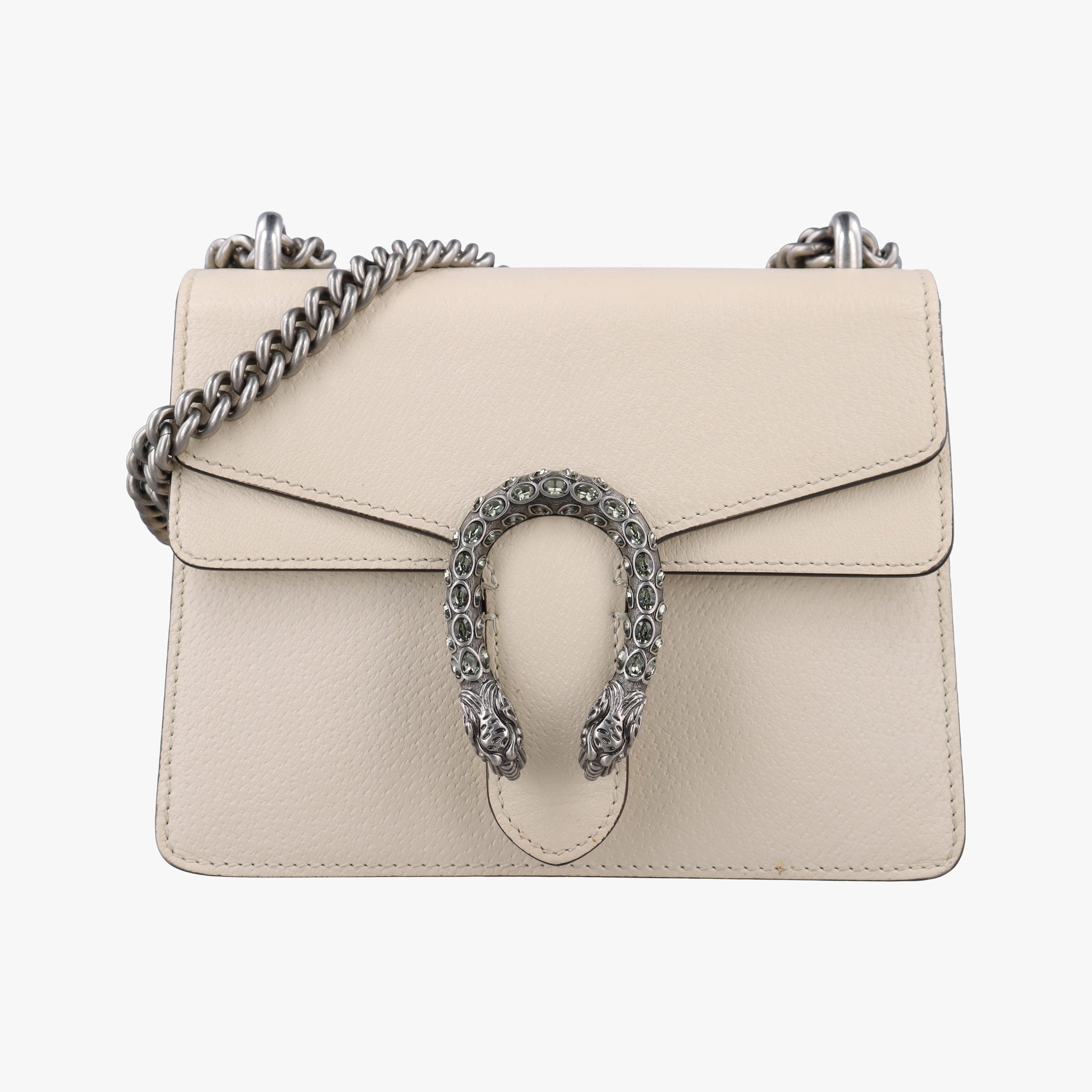 Secondhand Gucci Dionysus White Leather 421970 shoulderbag | stylenewstar