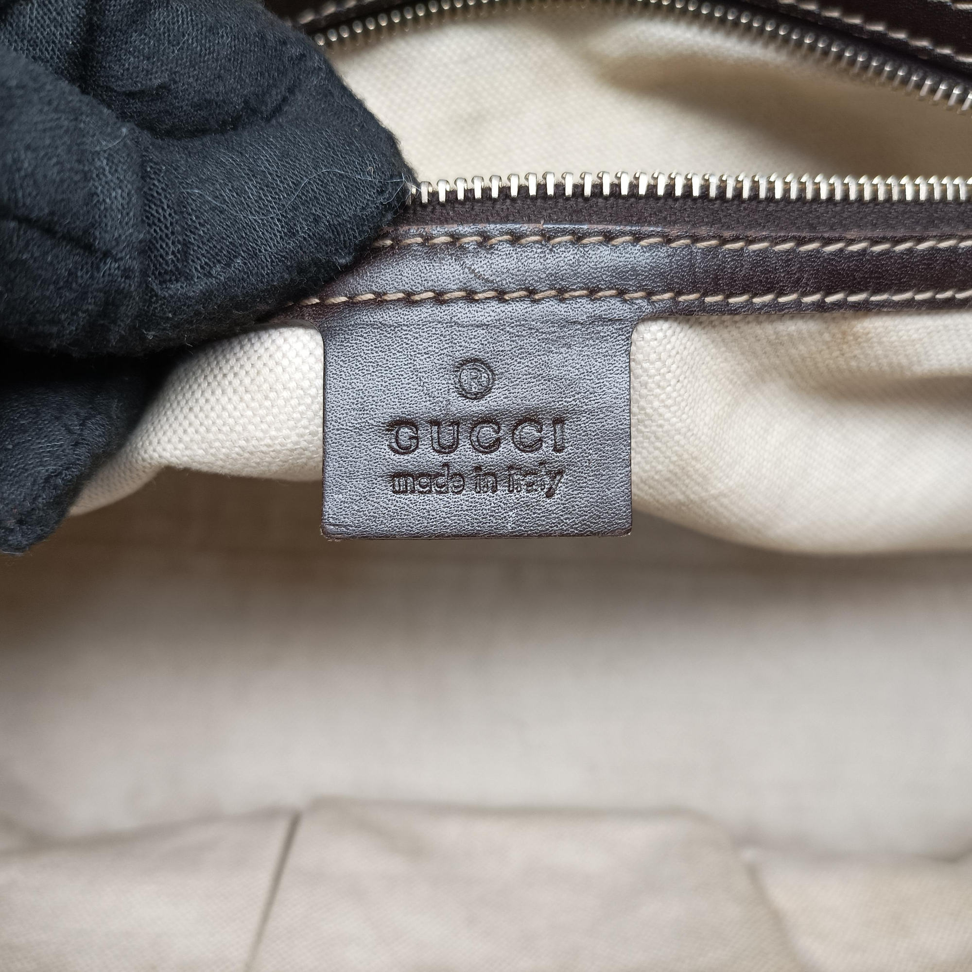 Secondhand Gucci Lovely Brown GG canvas×leatherGG 257068 handbag | stylenewstar