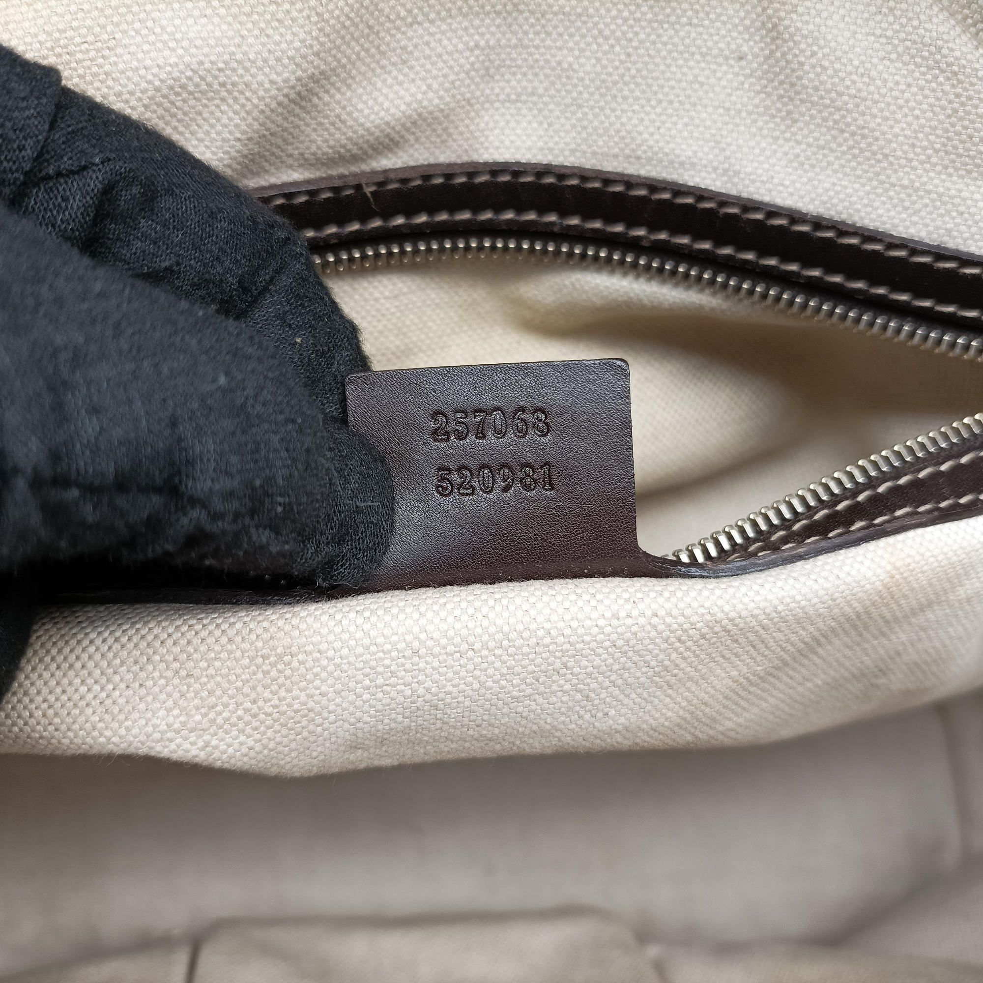 Secondhand Gucci Lovely Brown GG canvas×leatherGG 257068 handbag | stylenewstar
