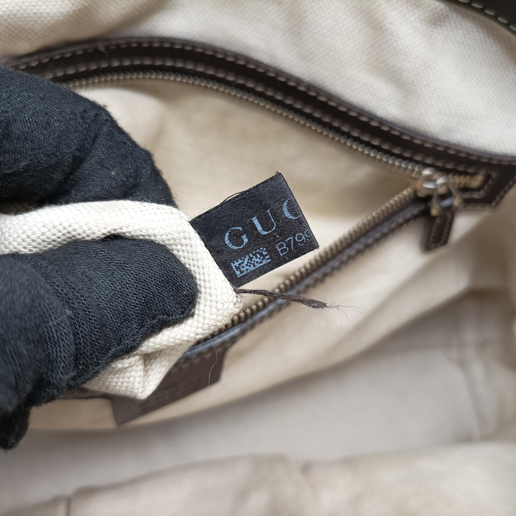 Secondhand Gucci Lovely Brown GG canvas×leatherGG 257068 handbag | stylenewstar