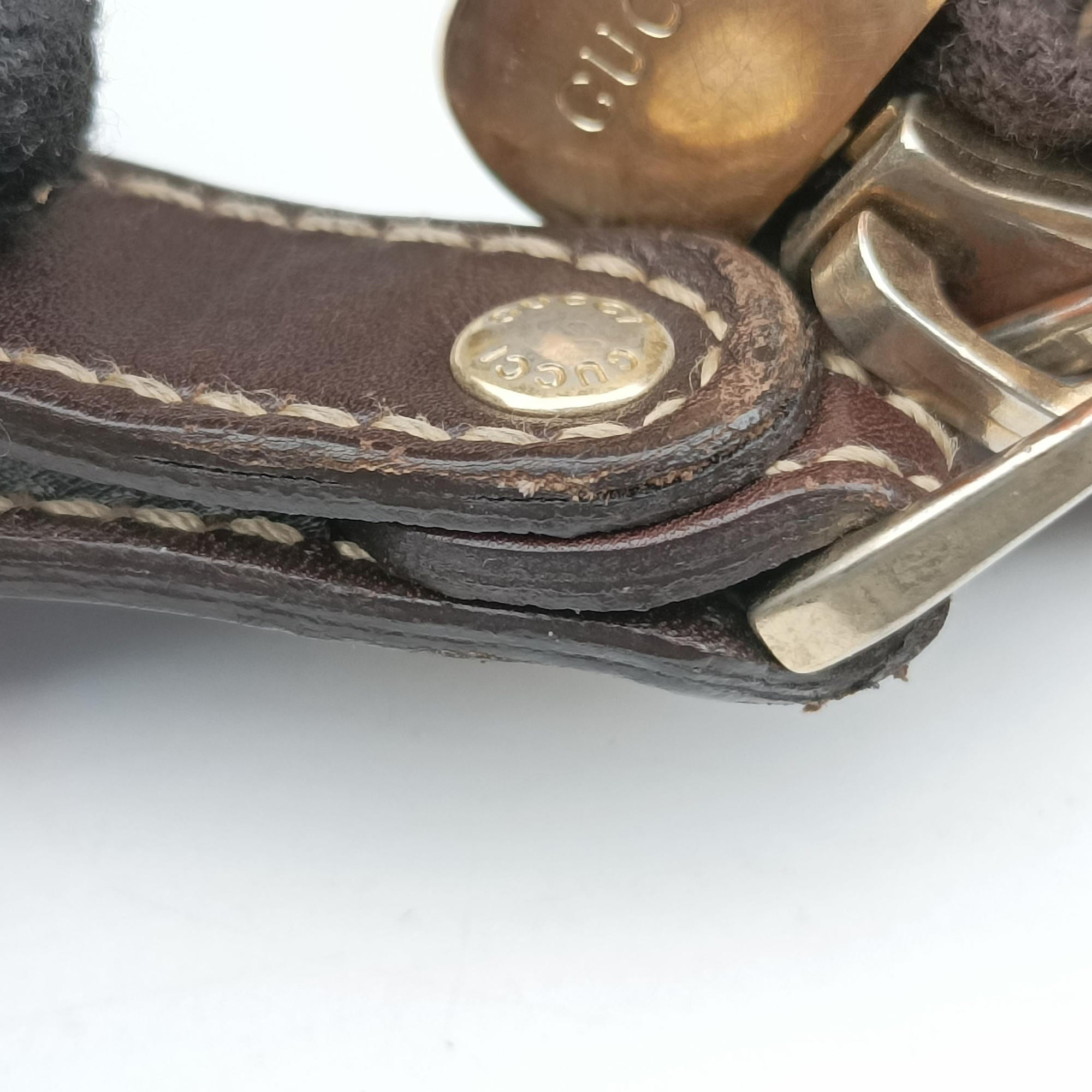 Secondhand Gucci Lovely Brown GG canvas×leatherGG 257068 handbag | stylenewstar