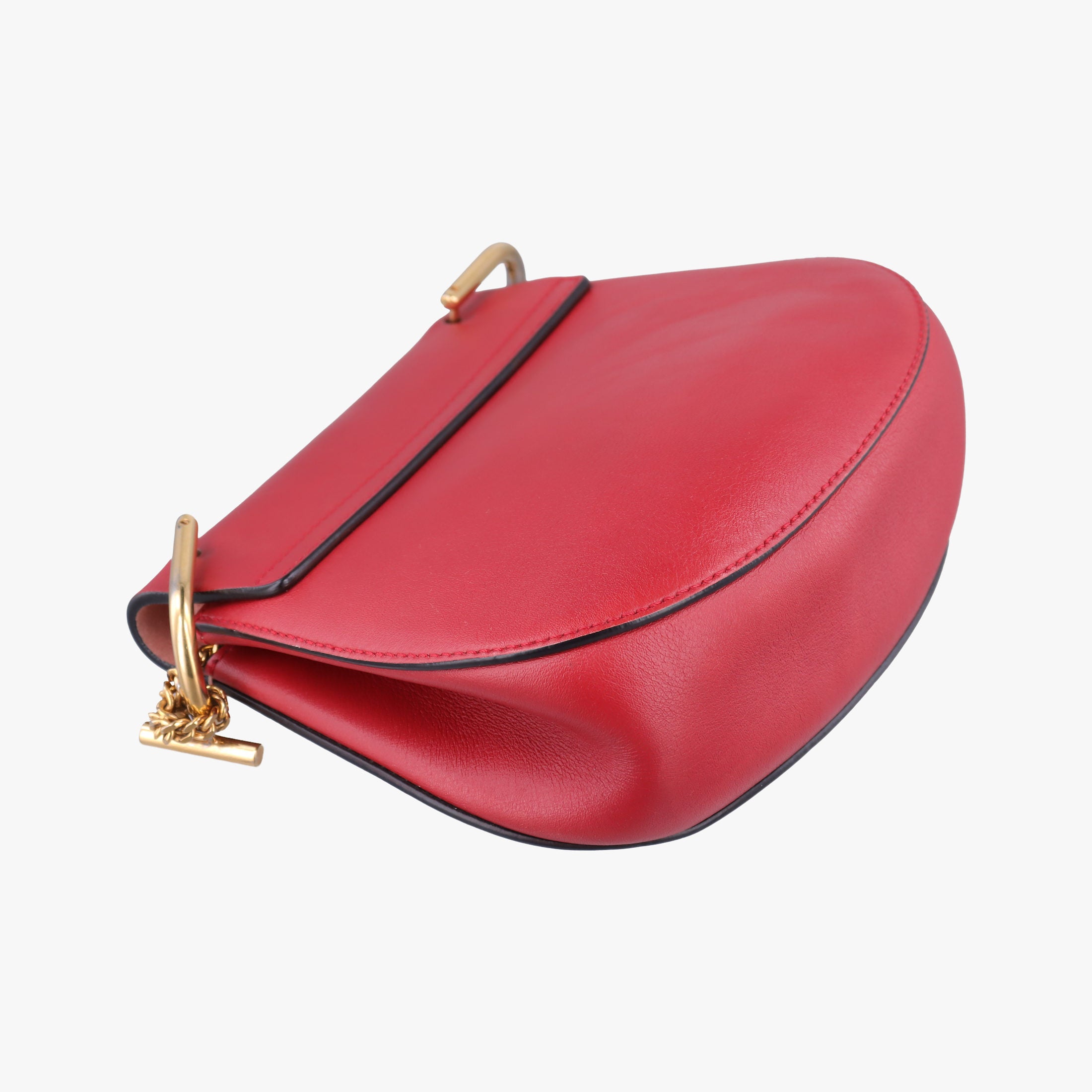 Pre-owned Chloe DREW Red×Pink Leather×suede  shoulderbag | stylenewstar