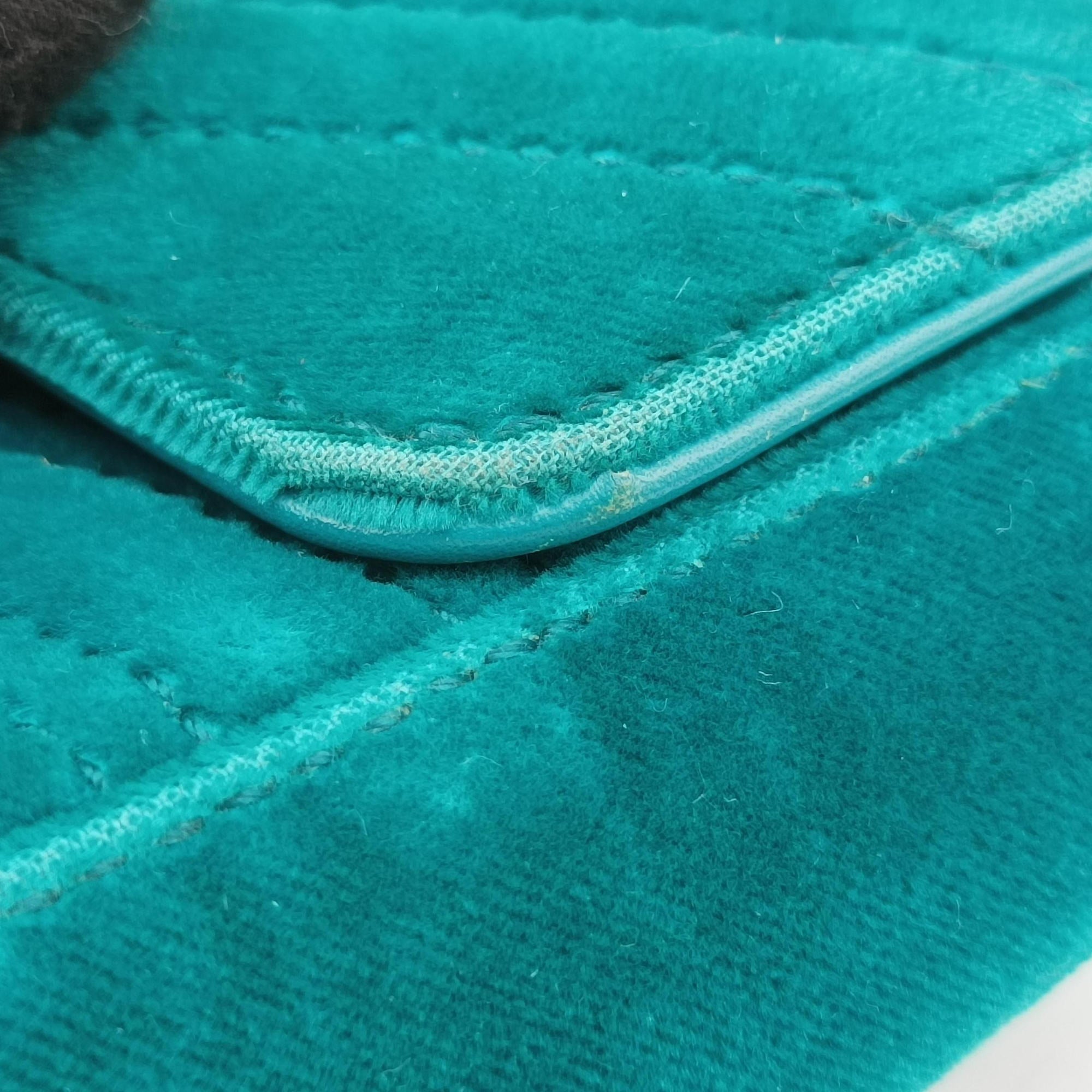 Pre-owned Gucci GG Marmont Blue velour 446744 shoulderbag | stylenewstar