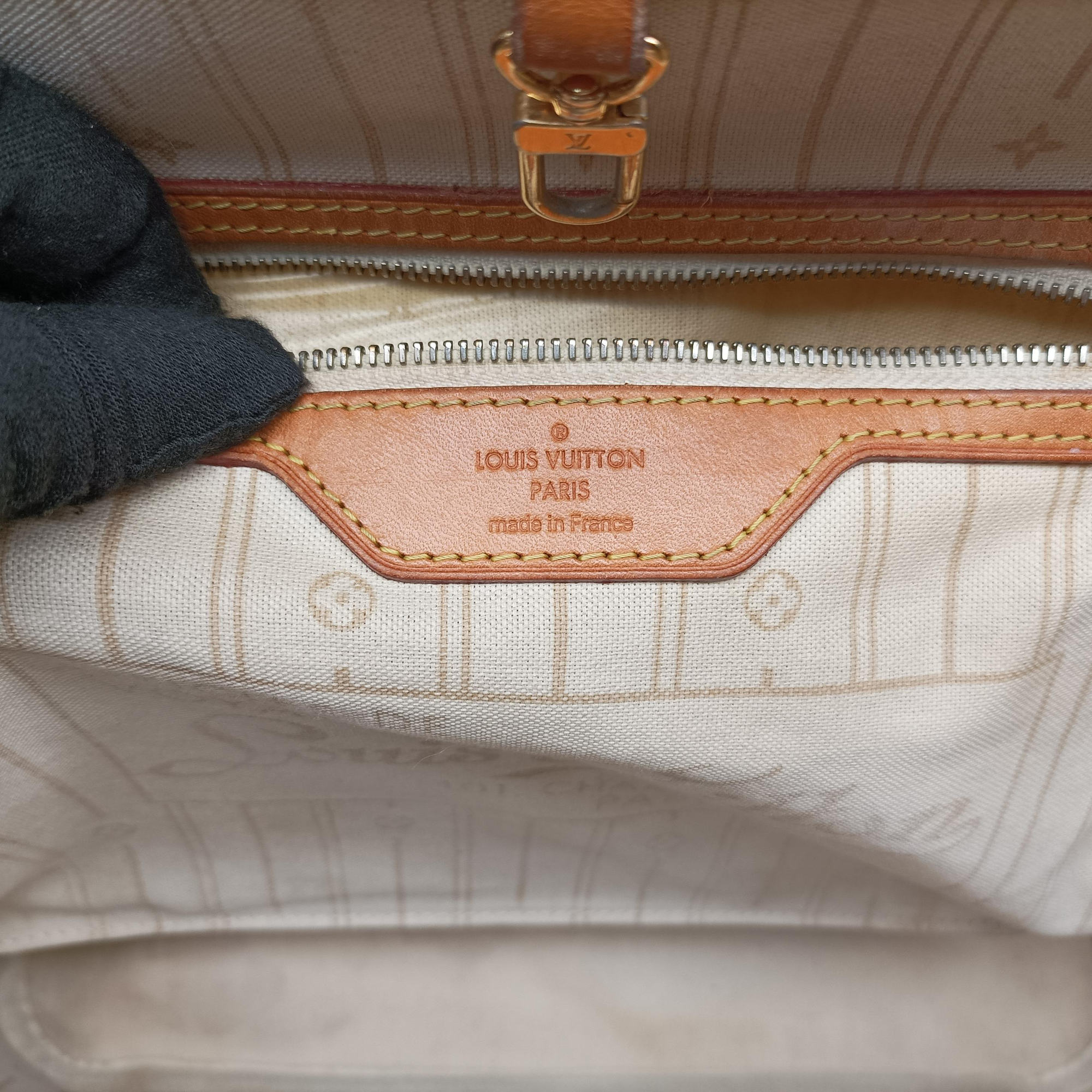 Vintage Louis Vuitton Neverfull MM Azur Damier Canvas N51107 shoulderbag | stylenewstar