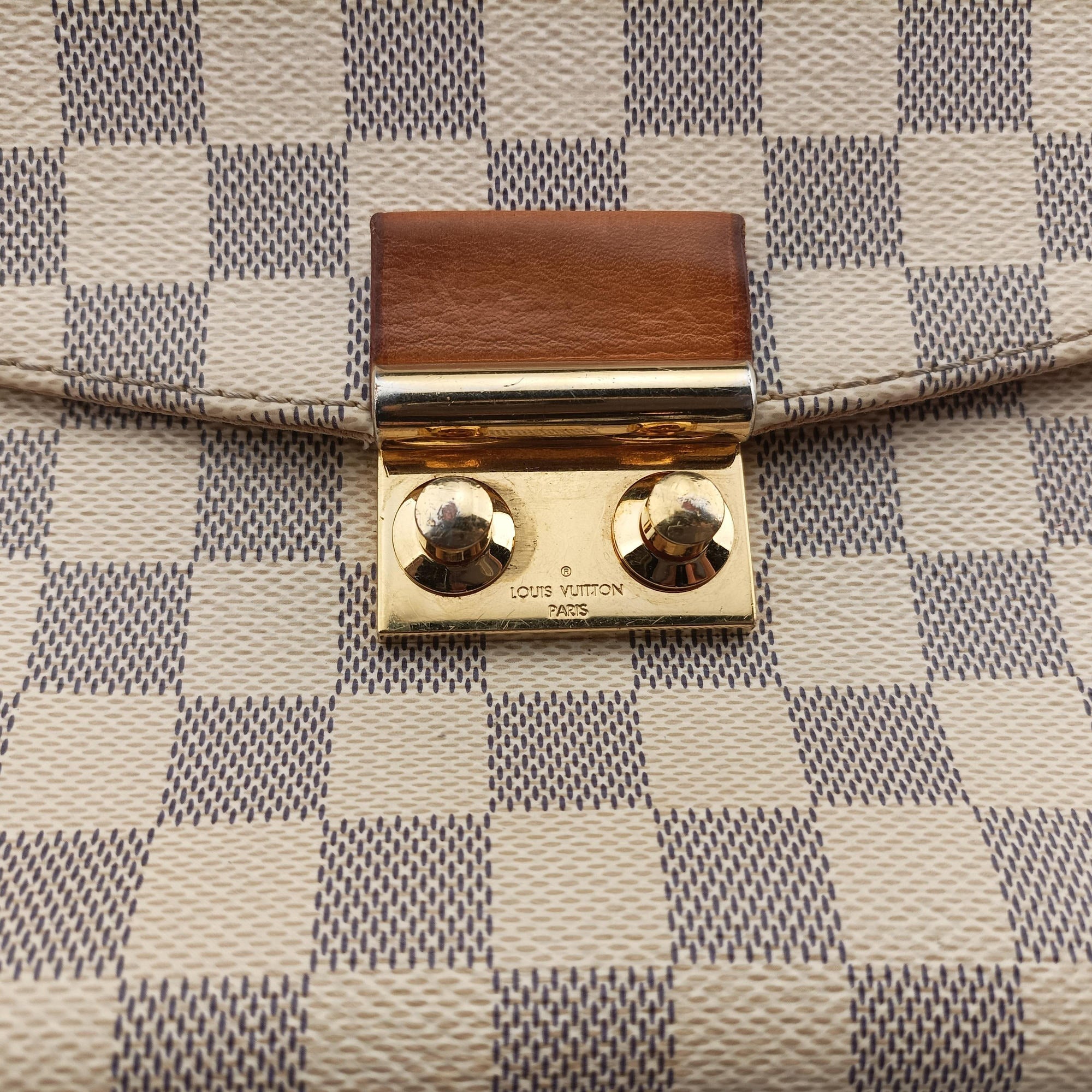 Pre-owned Louis Vuitton CROISETTE Azur Damier Canvas N41581 shoulderbag | stylenewstar