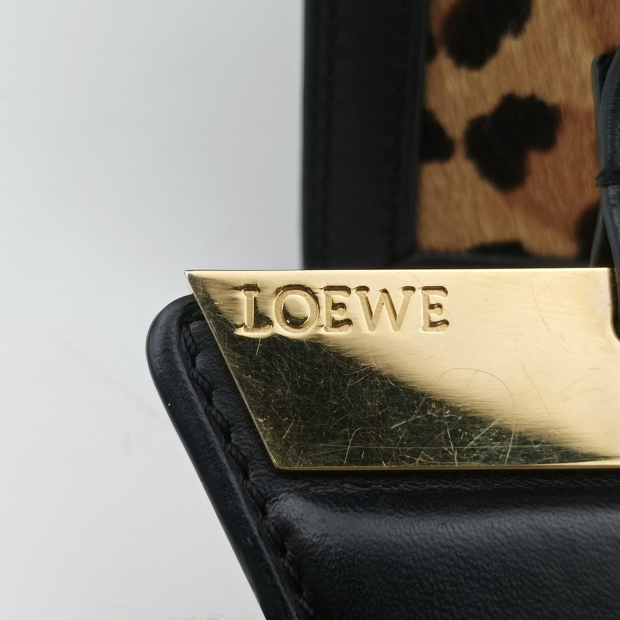 Vintage Loewe Barcelona Brown ponyhair×Calf  shoulderbag | stylenewstar