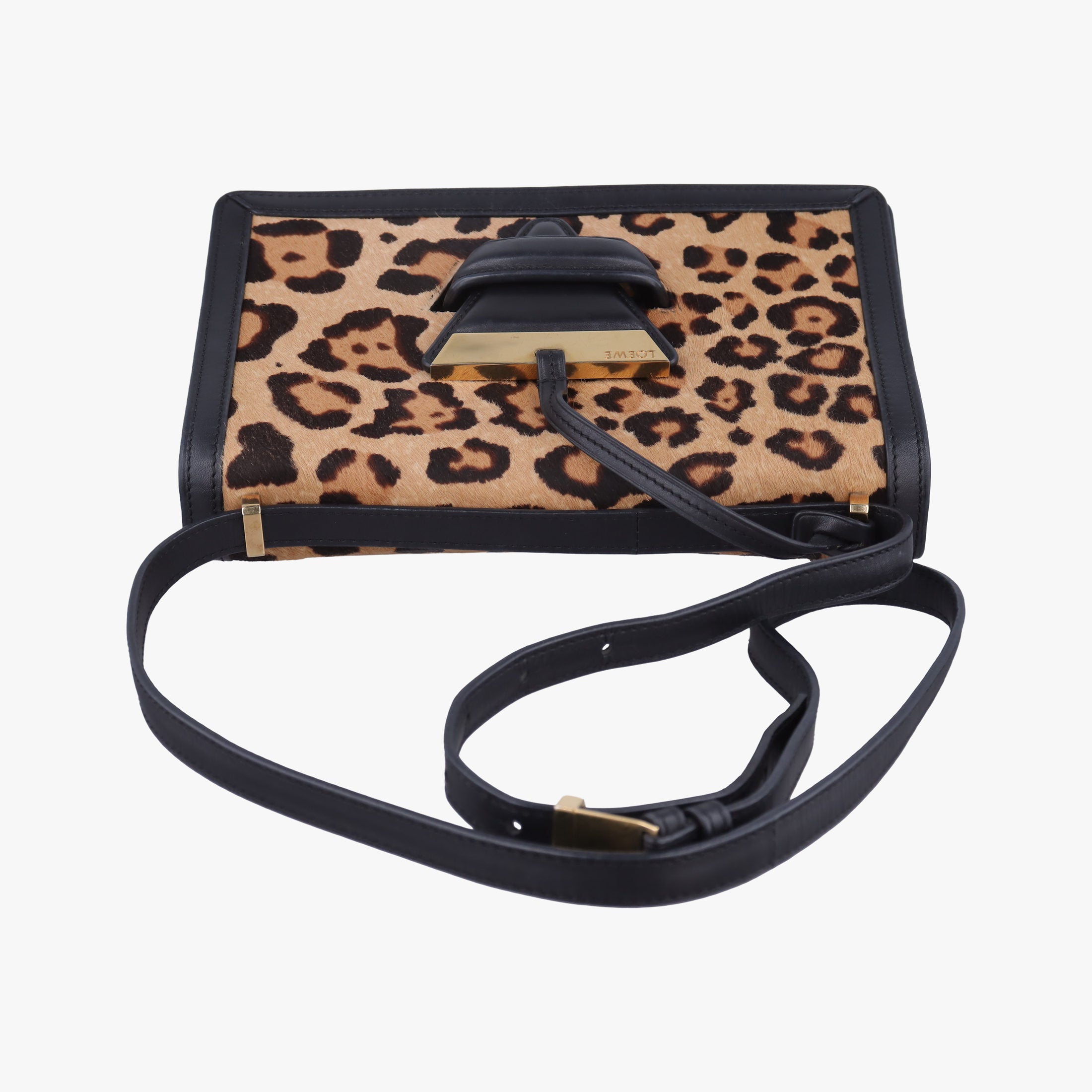 Vintage Loewe Barcelona Brown ponyhair×Calf  shoulderbag | stylenewstar
