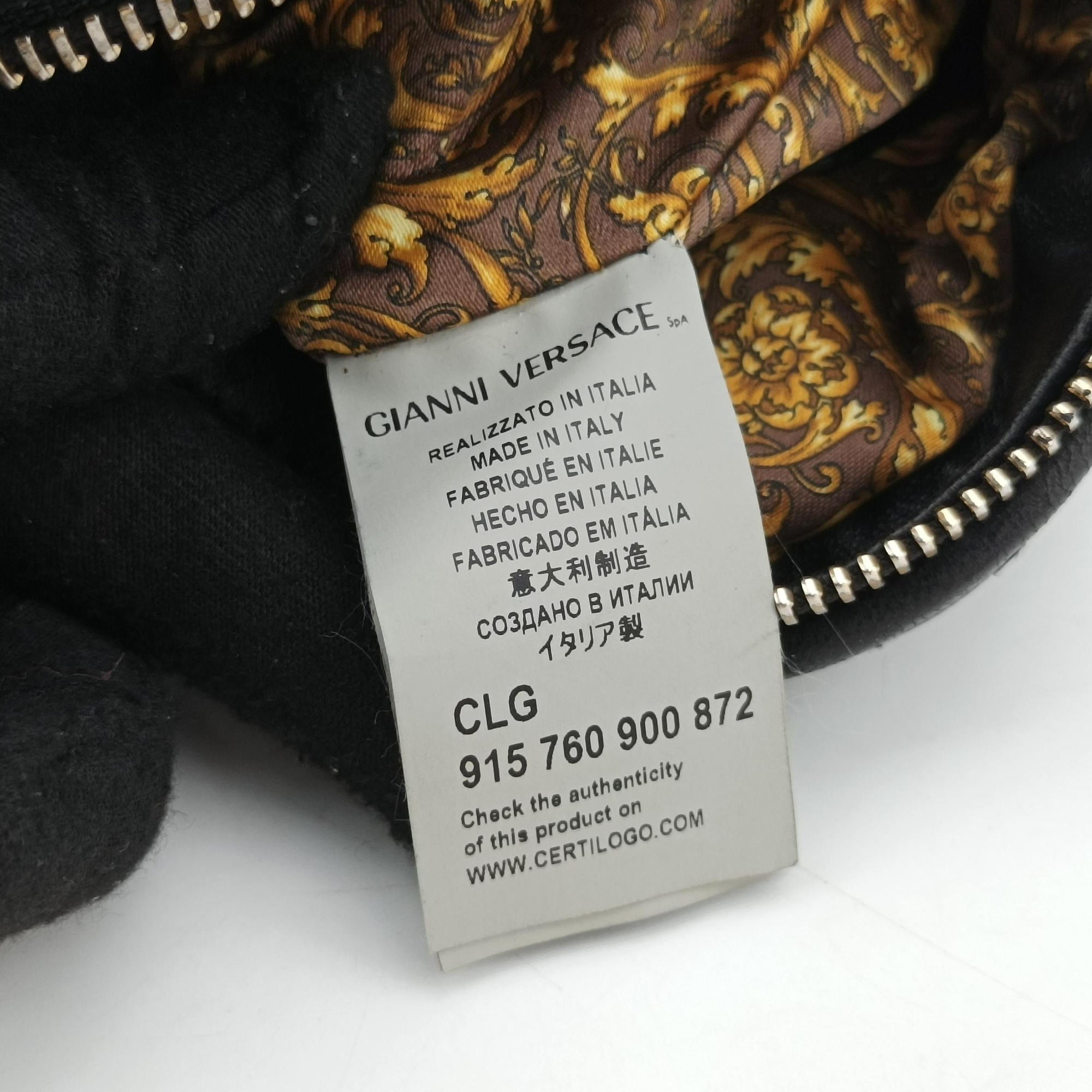 Pre-owned VERSACE Medusa Demetra Vanitas Satchel Black Leather  shoulderbag | stylenewstar