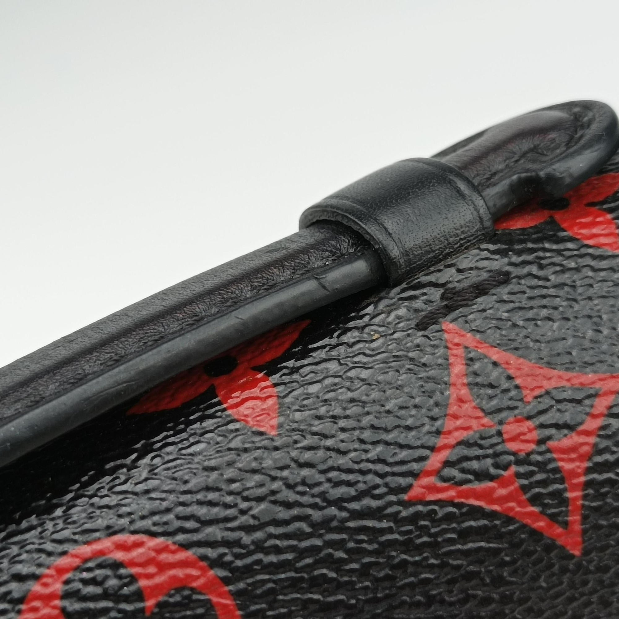 Vintage Louis Vuitton Pochette Metis MM Noir×ROUGE Monogram Infrarouge M41462 shoulderbag | stylenewstar