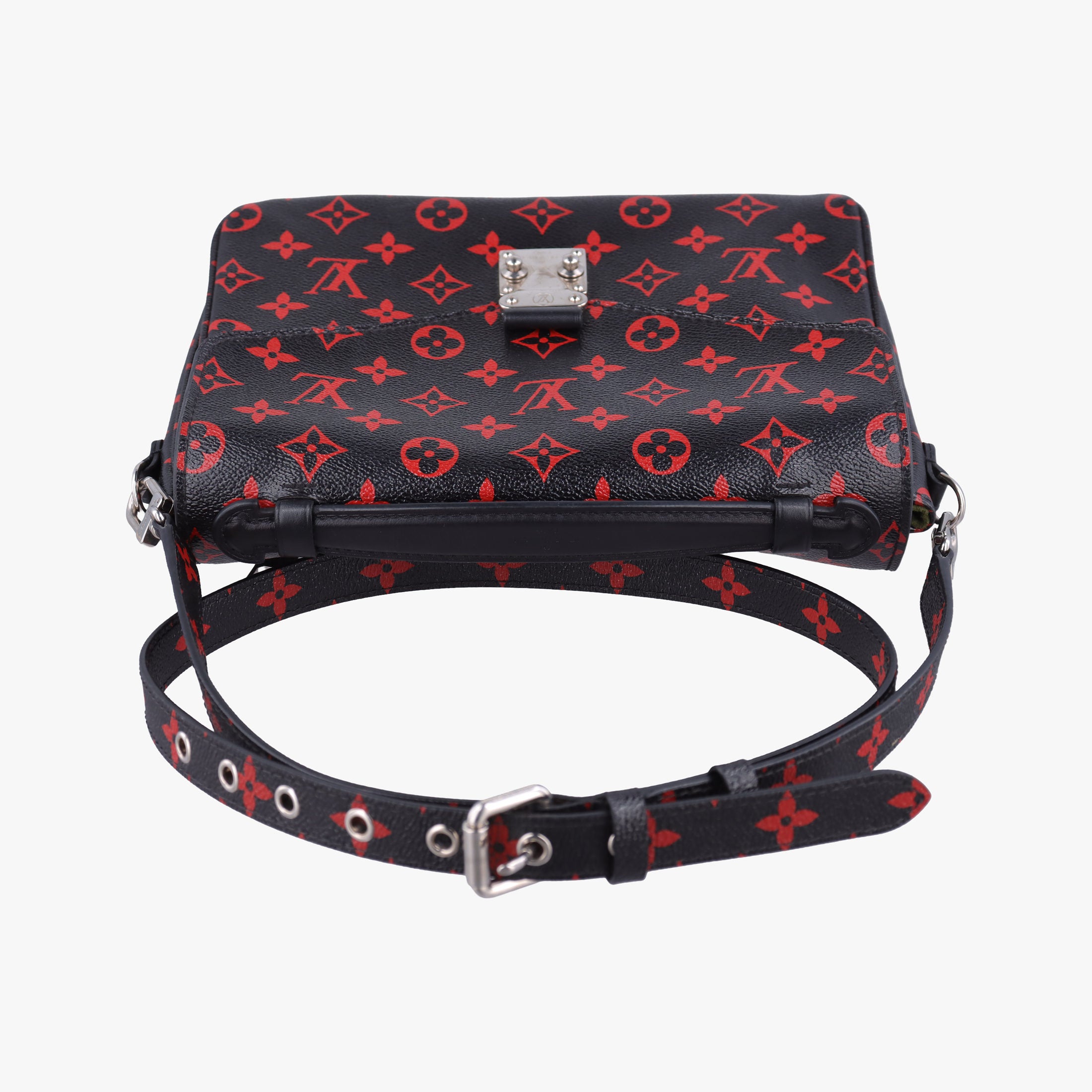 Vintage Louis Vuitton Pochette Metis MM Noir×ROUGE Monogram Infrarouge M41462 shoulderbag | stylenewstar
