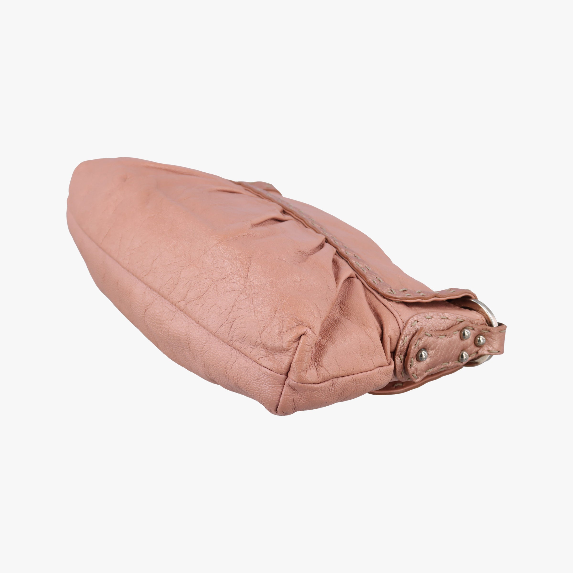 Vintage Fendi selleria flap Pink Leather 8BR356 shoulderbag | stylenewstar
