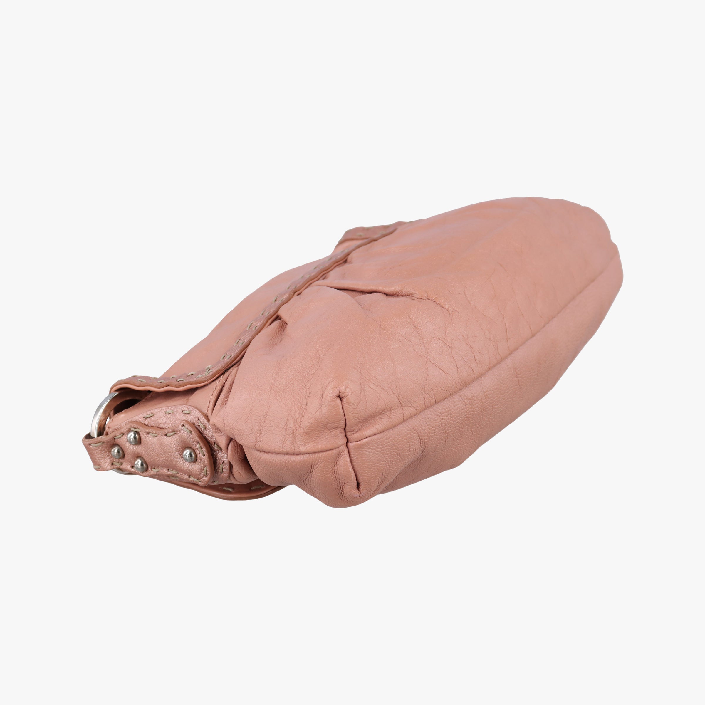 Vintage Fendi selleria flap Pink Leather 8BR356 shoulderbag | stylenewstar