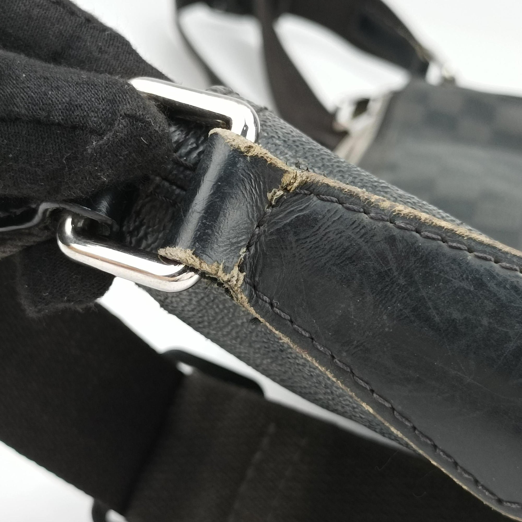 Secondhand Louis Vuitton MICK MM Noir Damier Graphite N41106 shoulderbag | stylenewstar