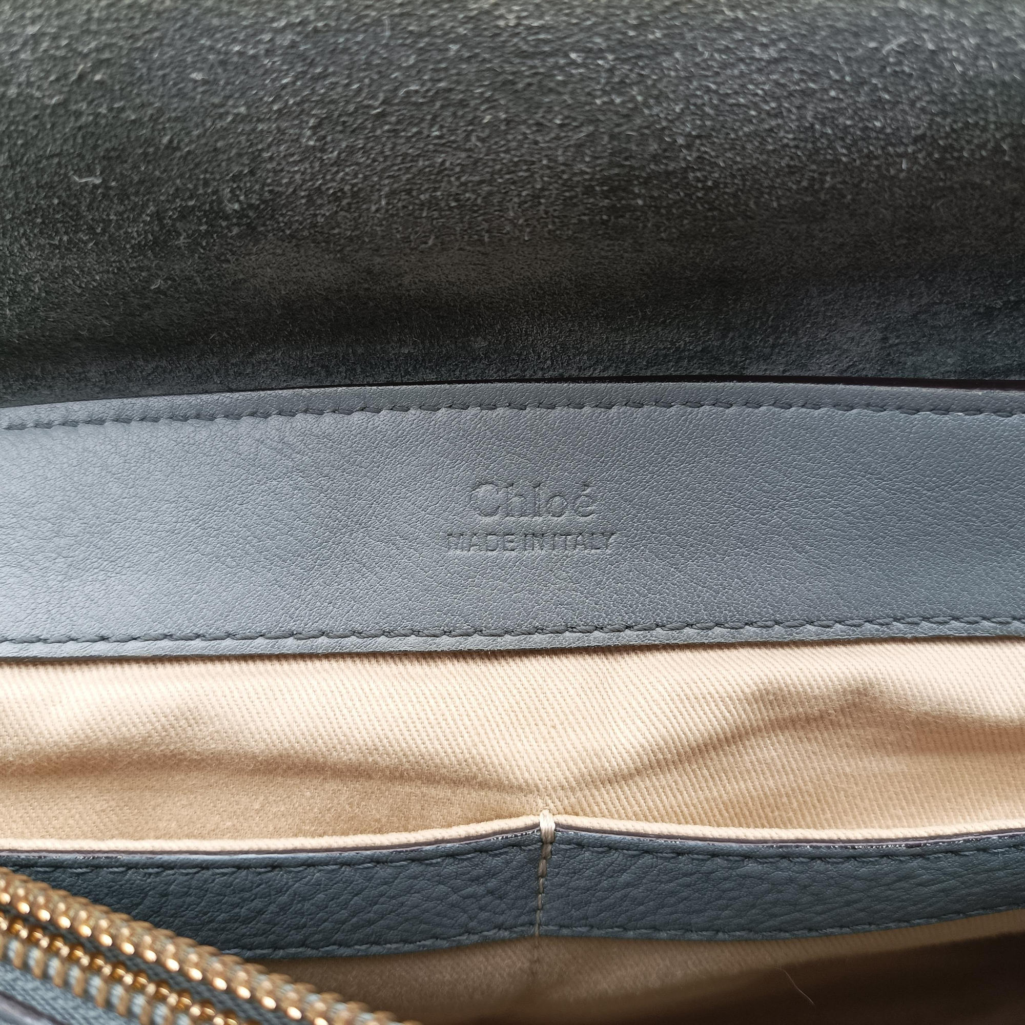 Pre-owned Chloe FAYE DAY Blue Leather  shoulderbag | stylenewstar