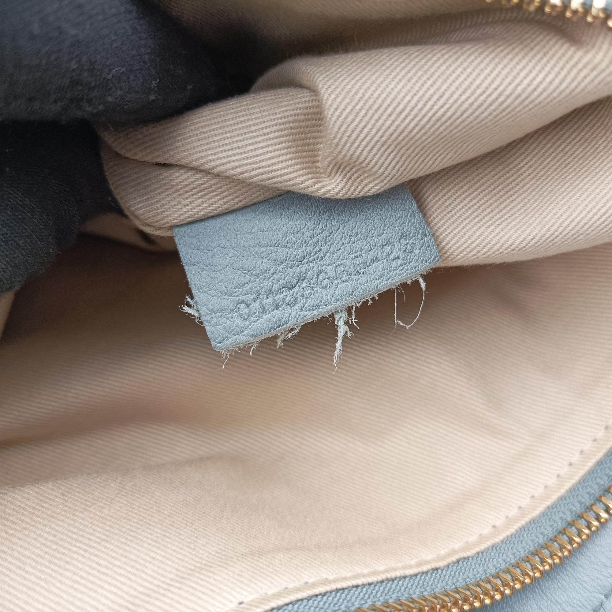 Pre-owned Chloe FAYE DAY Blue Leather  shoulderbag | stylenewstar