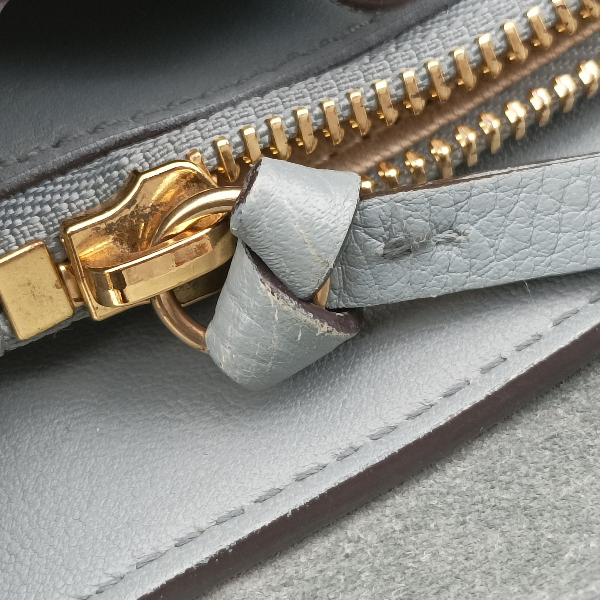 Pre-owned Chloe FAYE DAY Blue Leather  shoulderbag | stylenewstar