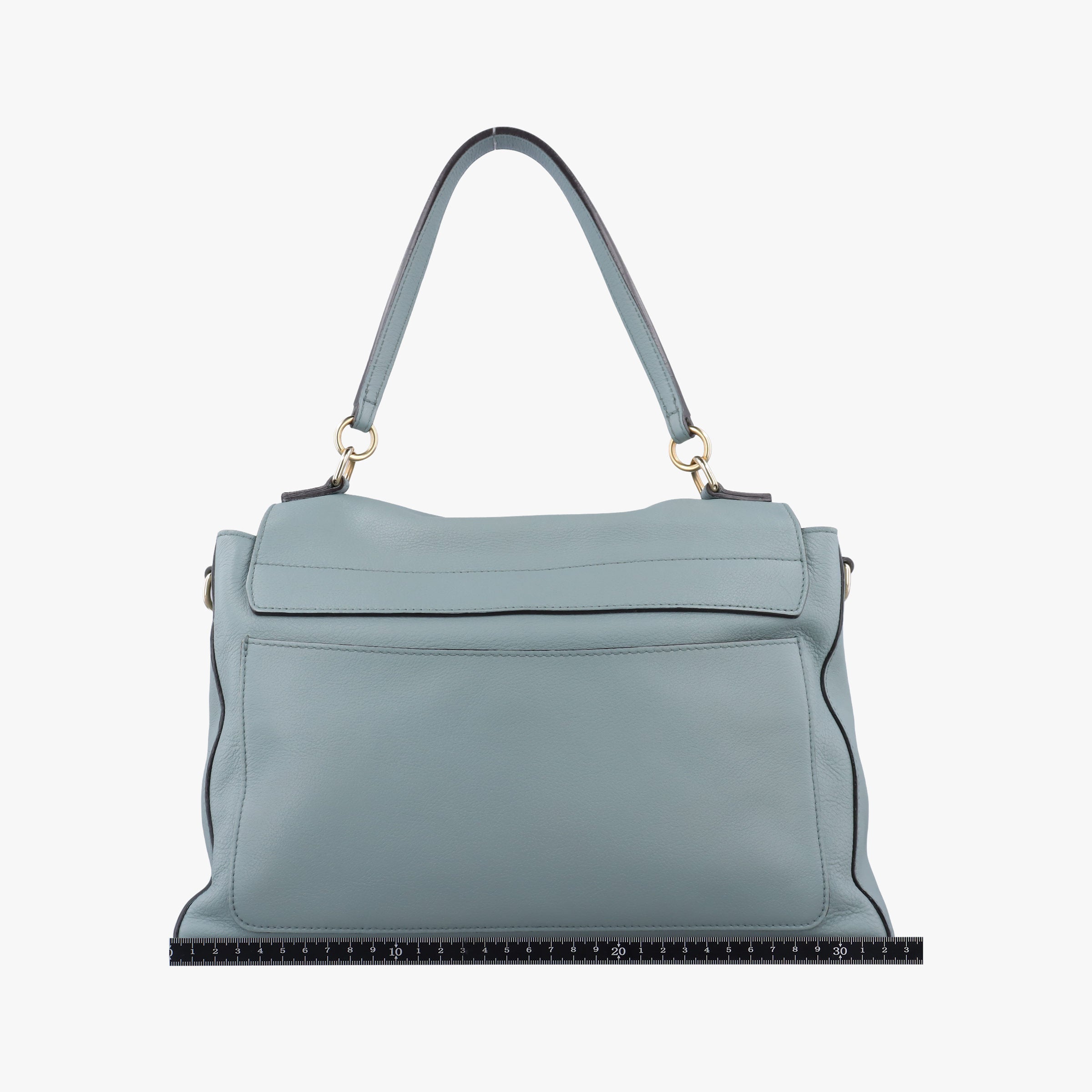 Pre-owned Chloe FAYE DAY Blue Leather  shoulderbag | stylenewstar