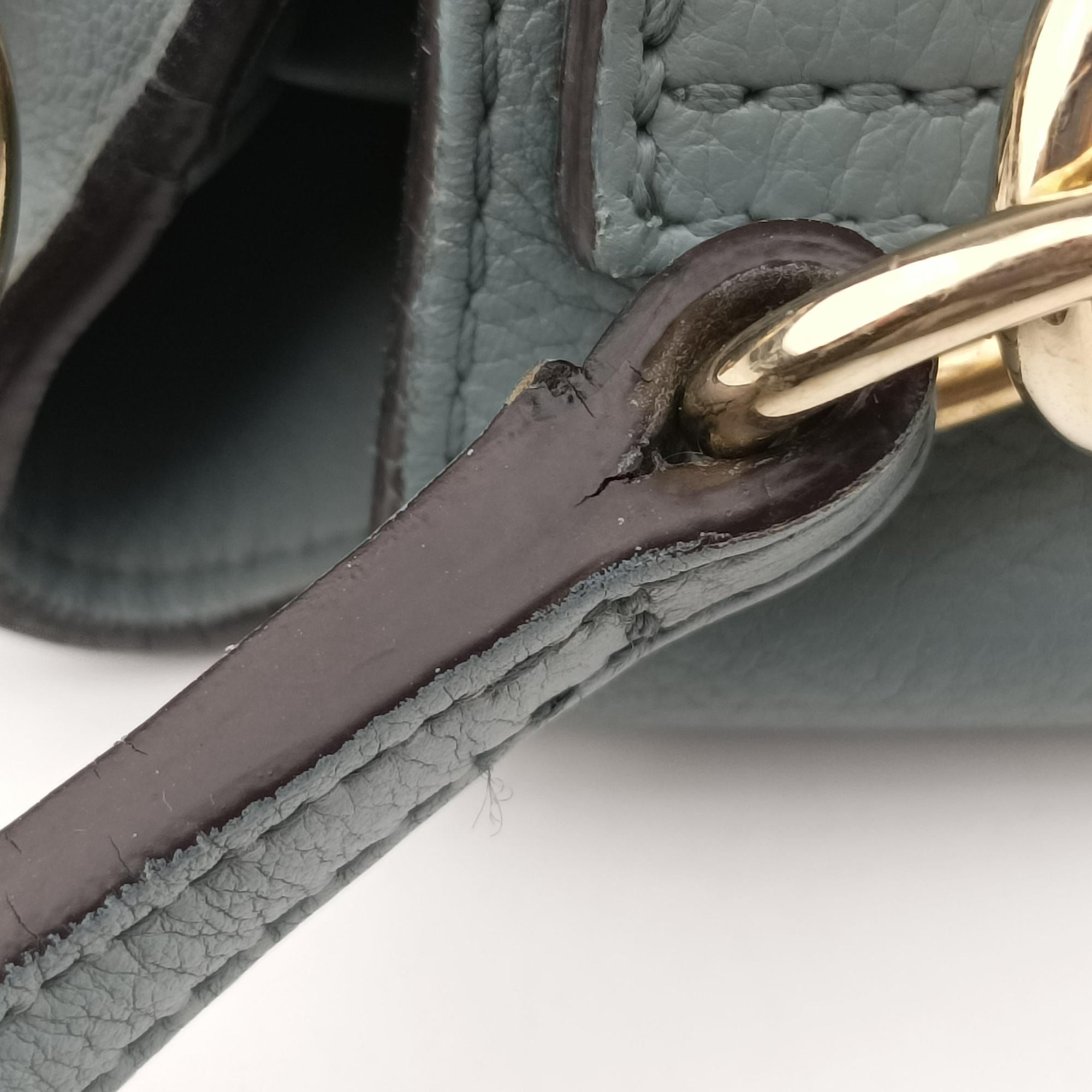 Pre-owned Chloe FAYE DAY Blue Leather  shoulderbag | stylenewstar