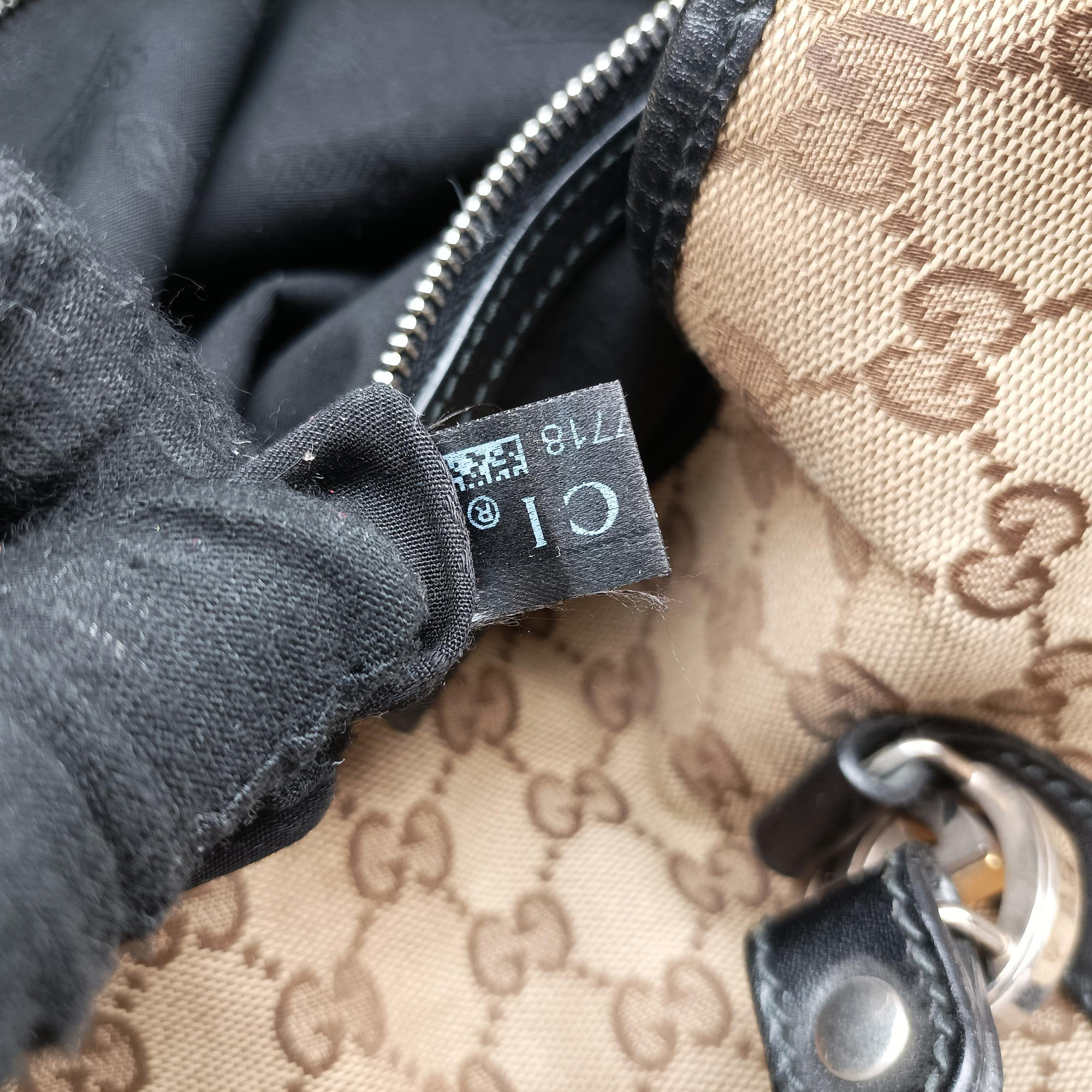 Secondhand Gucci GG Canvas GG Twins Beige × Black Canvas×Leather 232957 handbag | stylenewstar