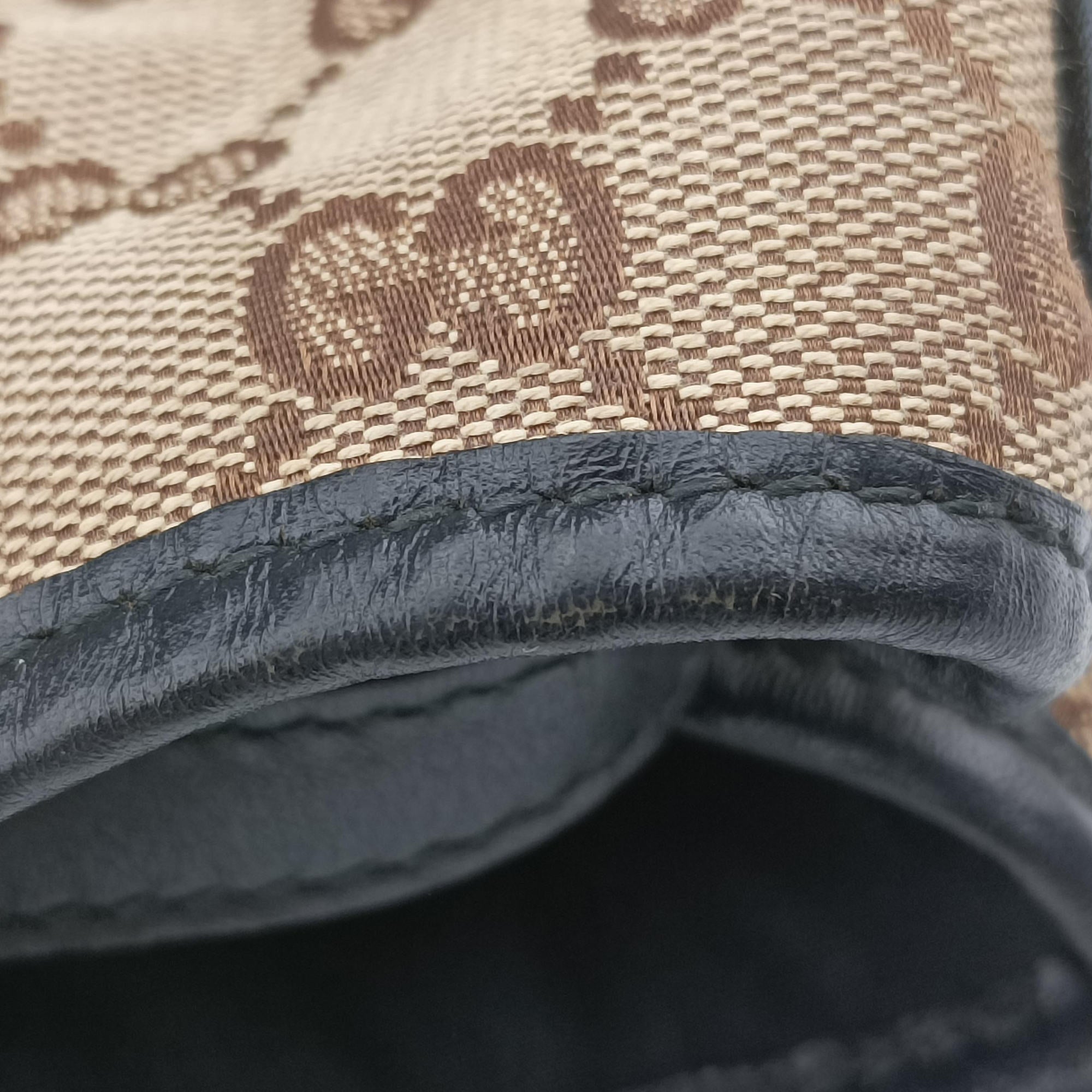 Secondhand Gucci GG Canvas GG Twins Beige × Black Canvas×Leather 232957 handbag | stylenewstar