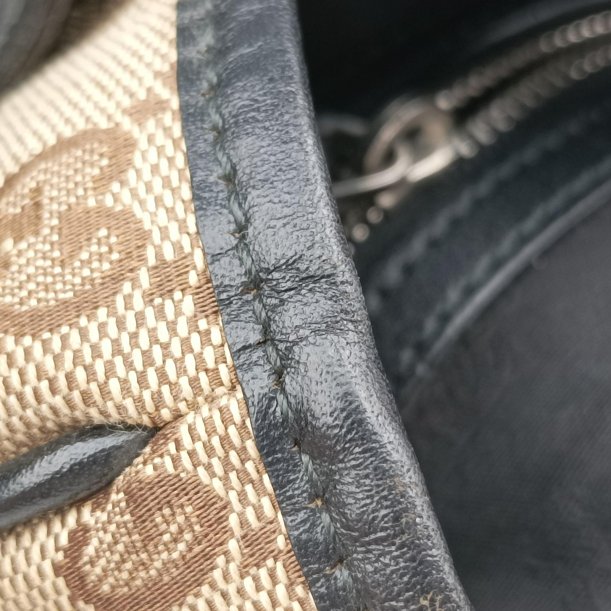 Secondhand Gucci GG Canvas GG Twins Beige × Black Canvas×Leather 232957 handbag | stylenewstar