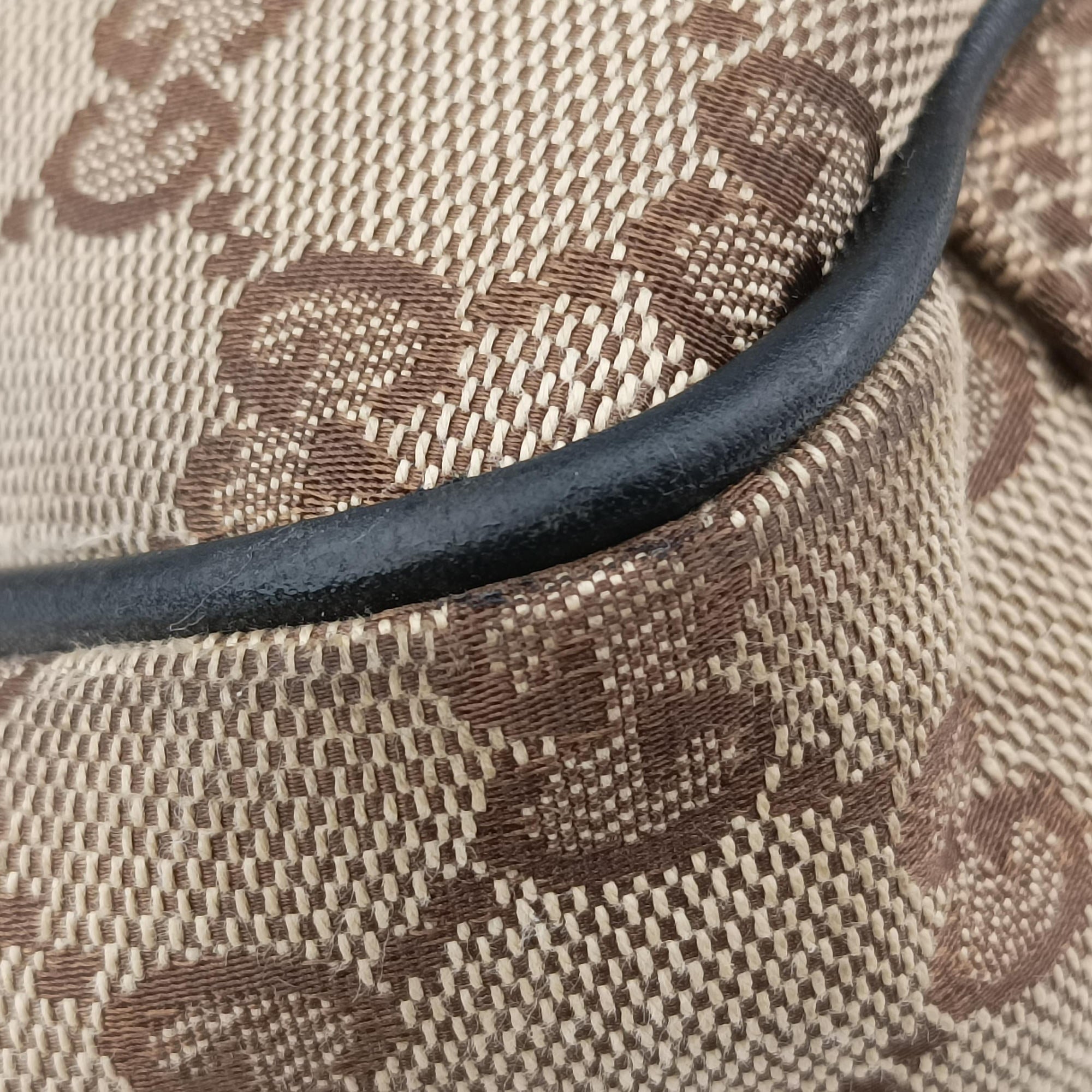 Secondhand Gucci GG Canvas GG Twins Beige × Black Canvas×Leather 232957 handbag | stylenewstar