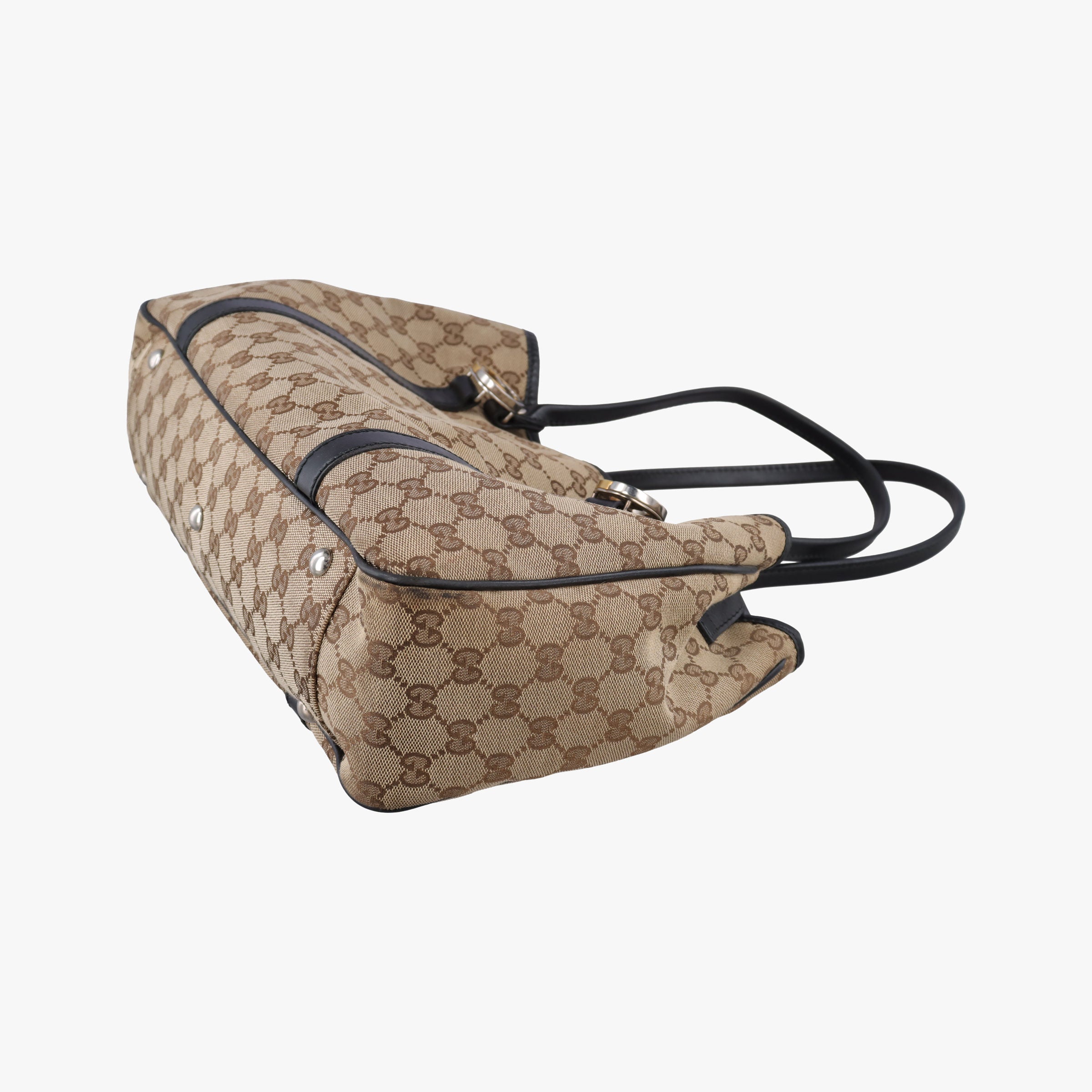 Secondhand Gucci GG Canvas GG Twins Beige × Black Canvas×Leather 232957 handbag | stylenewstar