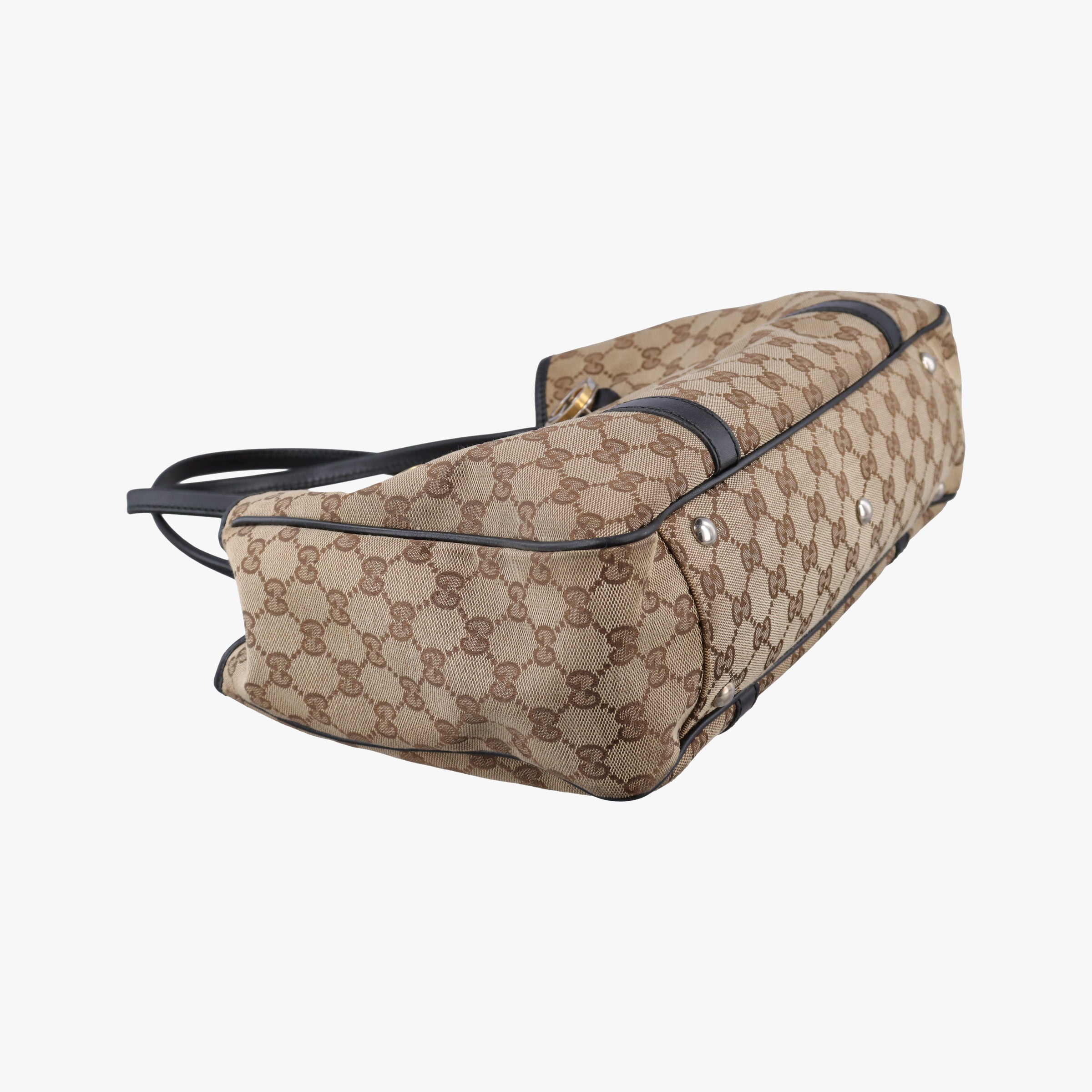 Secondhand Gucci GG Canvas GG Twins Beige × Black Canvas×Leather 232957 handbag | stylenewstar