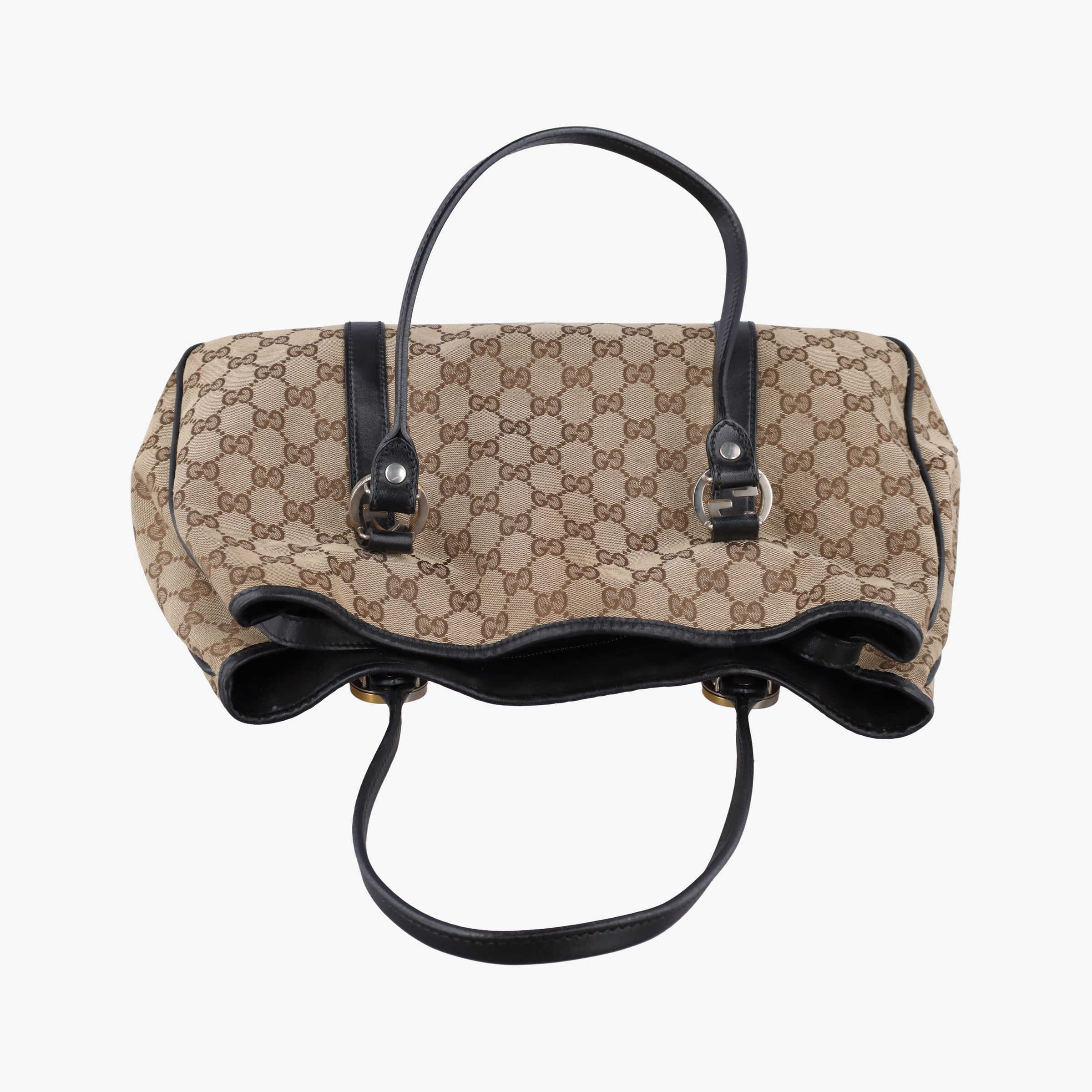 Secondhand Gucci GG Canvas GG Twins Beige × Black Canvas×Leather 232957 handbag | stylenewstar