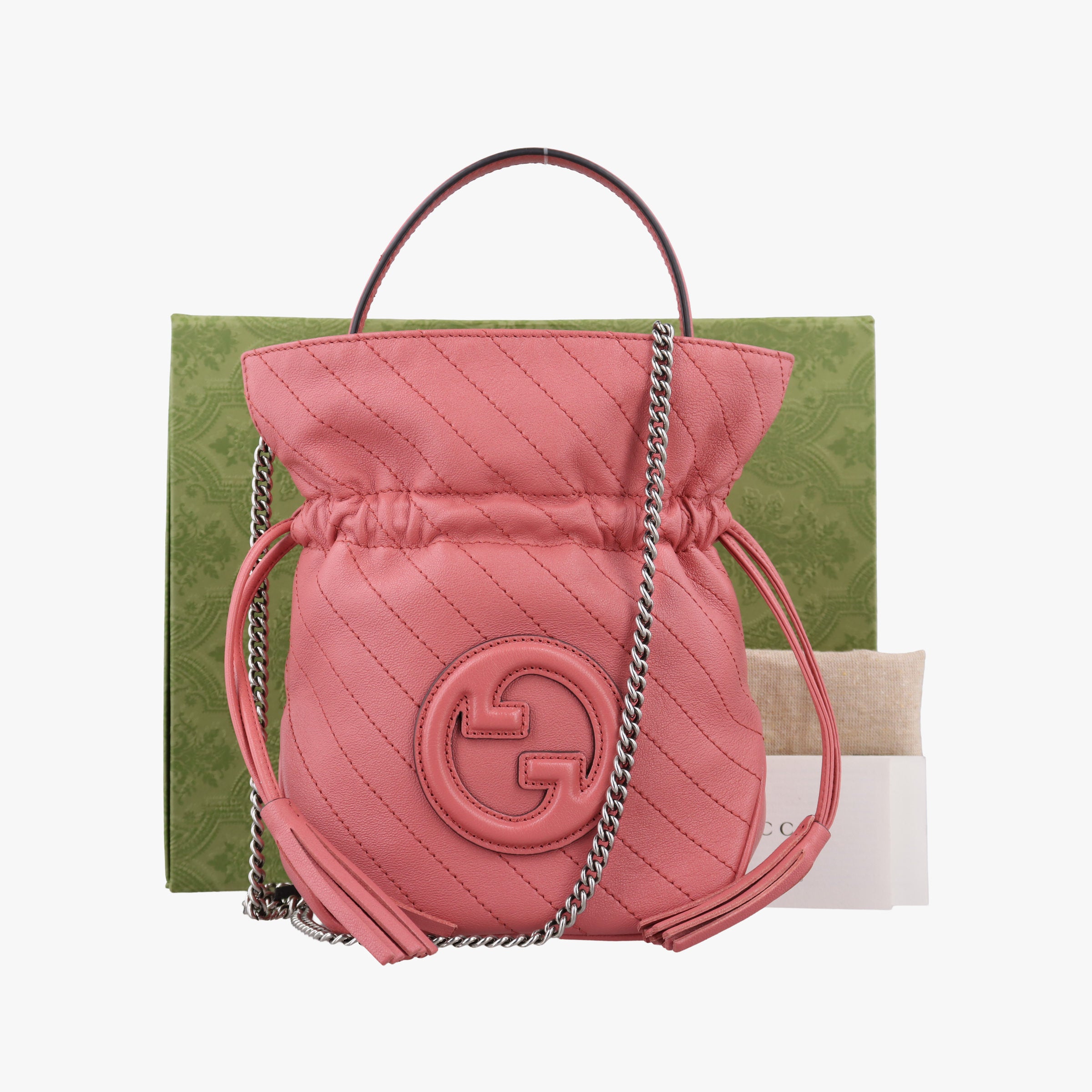 Pre-owned Gucci Blondie Pink Leather 760313 shoulderbag | stylenewstar