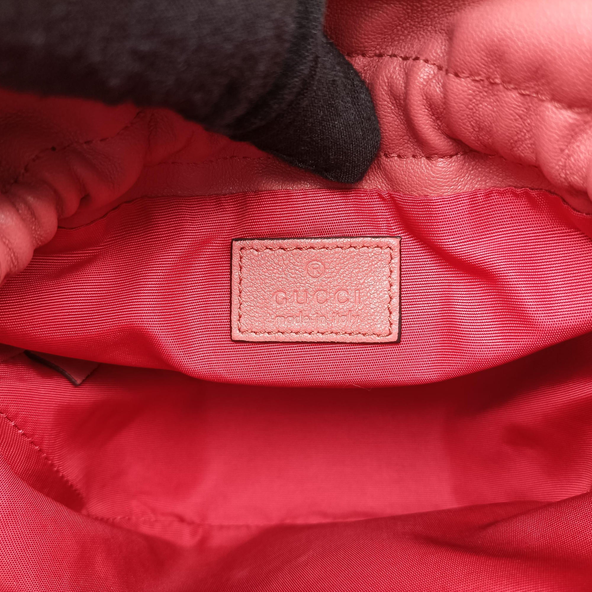 Pre-owned Gucci Blondie Pink Leather 760313 shoulderbag | stylenewstar