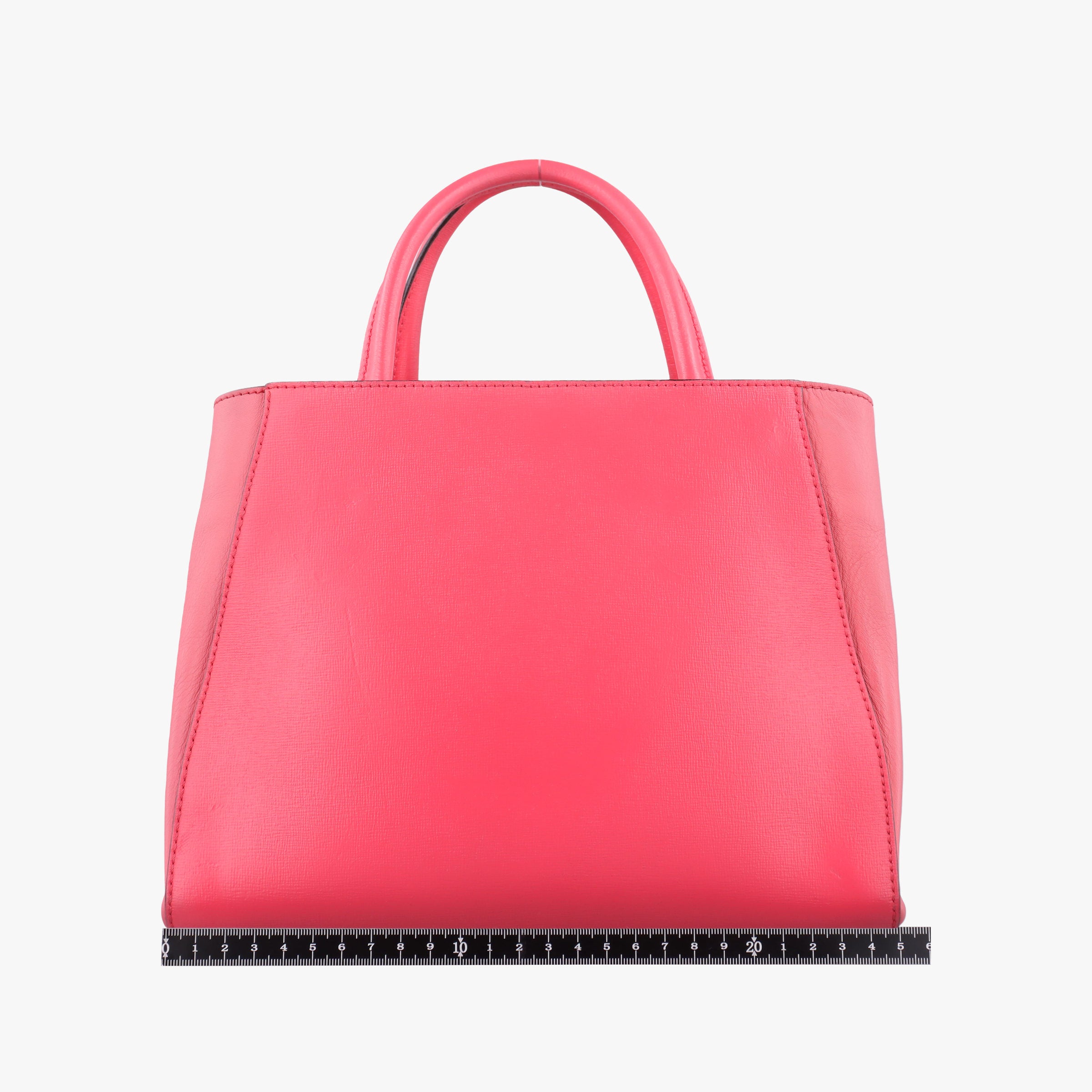 Pre-owned Fendi Petite 2 JOURS Pink Leather 8BH253 shoulderbag | stylenewstar